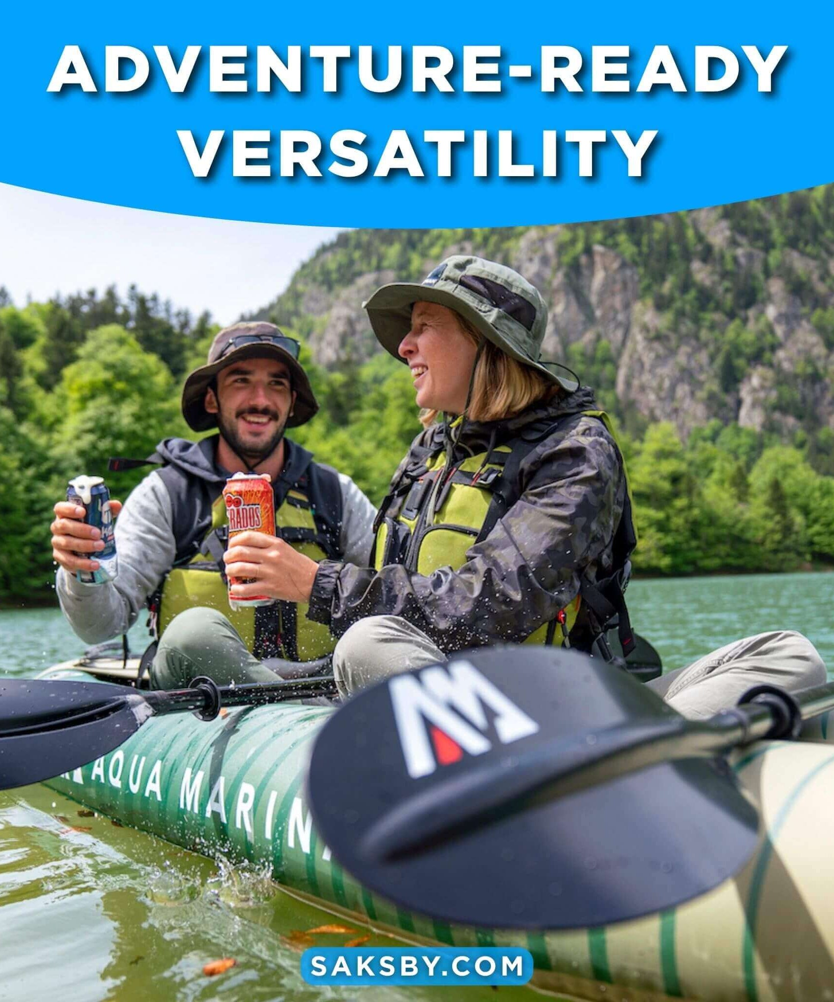 Aqua Marina Caliber 13FT Angling Kayak With Foldable Fishing Seat [Paddle Excluded] [CA-398] (SAK23467)