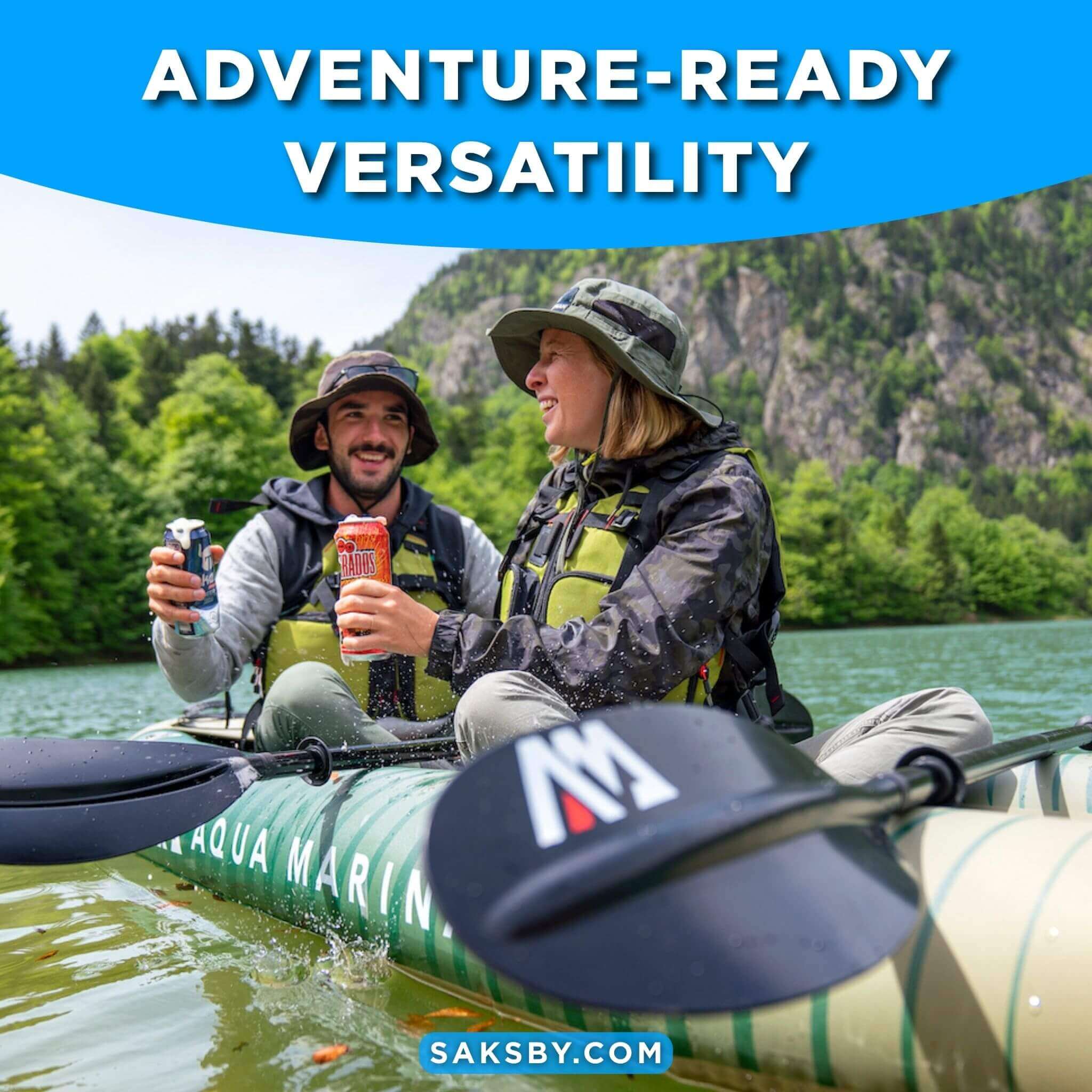 Aqua Marina Caliber 13FT Angling Kayak With Foldable Fishing Seat [Paddle Excluded] [CA-398] (SAK23467)