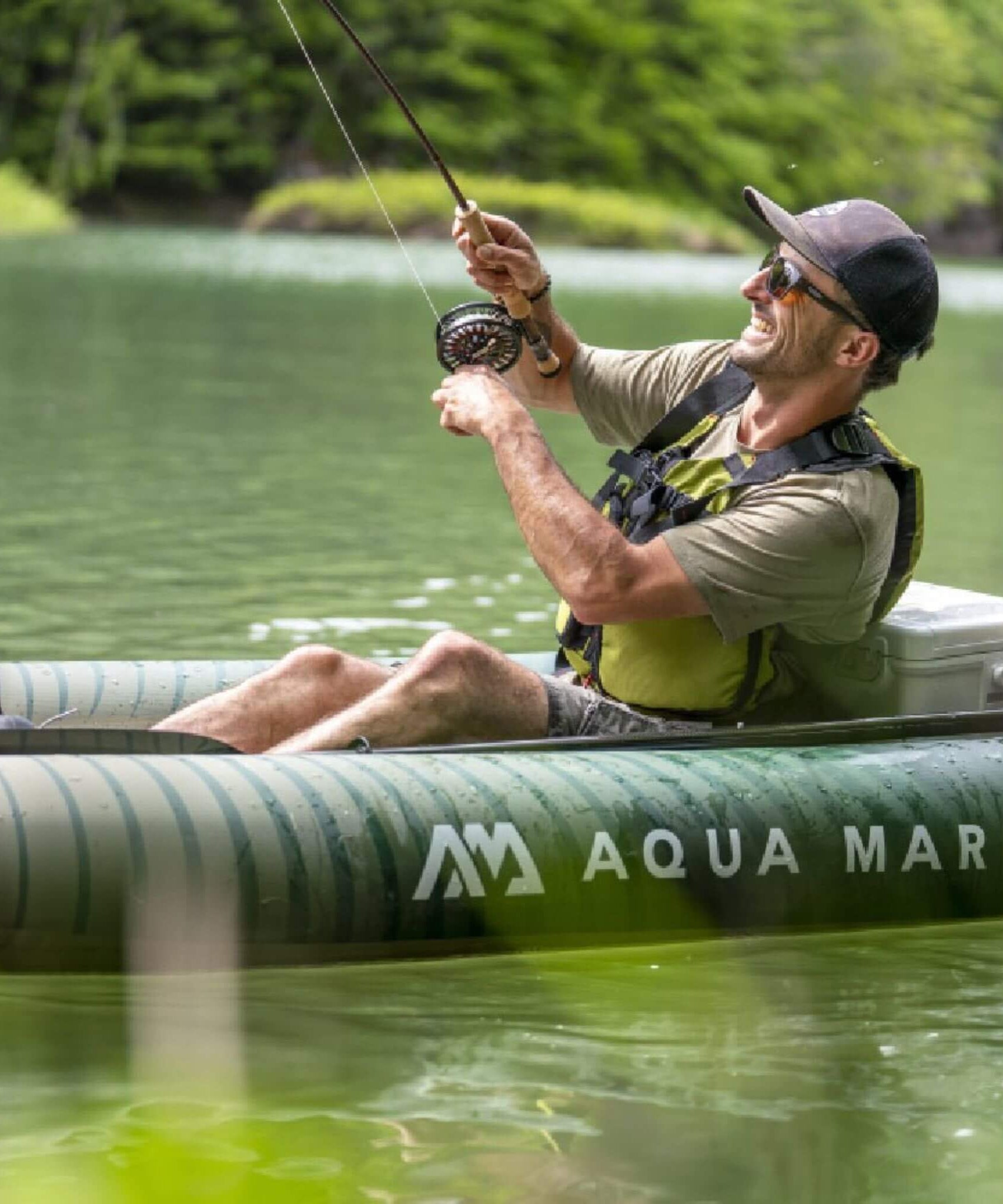 Aqua Marina Caliber 13FT Angling Kayak With Foldable Fishing Seat [Paddle Excluded] [CA-398] (SAK23467)