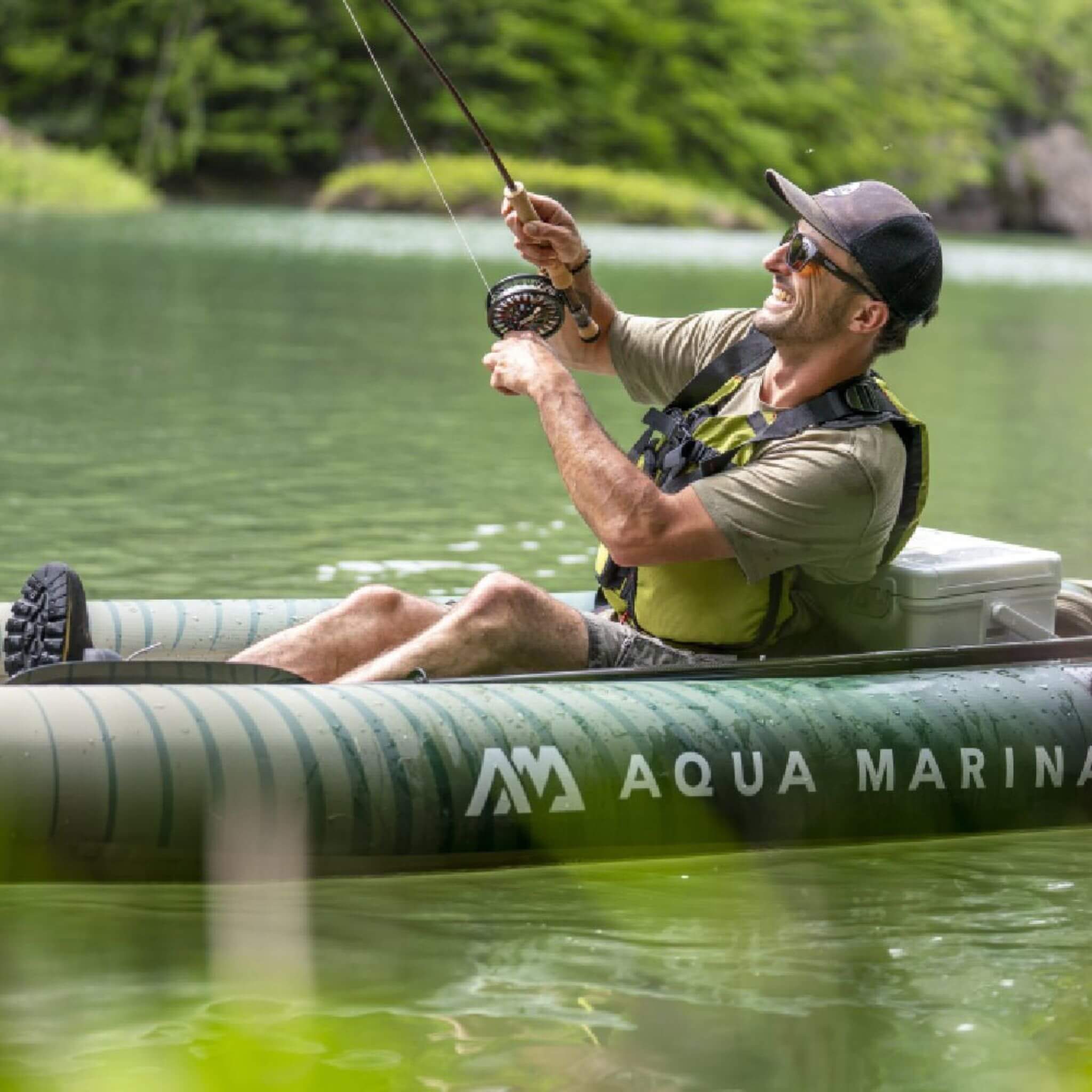 Aqua Marina Caliber 13FT Angling Kayak With Foldable Fishing Seat [Paddle Excluded] [CA-398] (SAK23467)