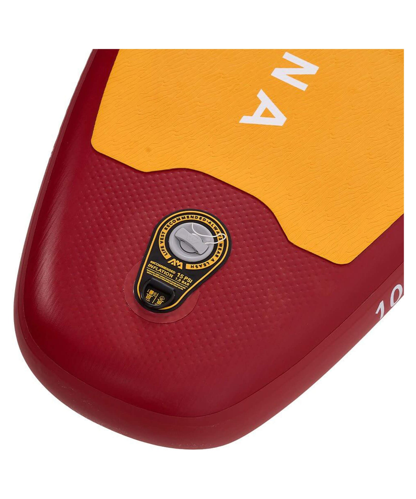 Aqua Marina Fusion 10FT Premium All-Around SUP W/ Durable PVC Rail Layers & Grooved EVA Footpad [BT-23FUP] (SAK37195)