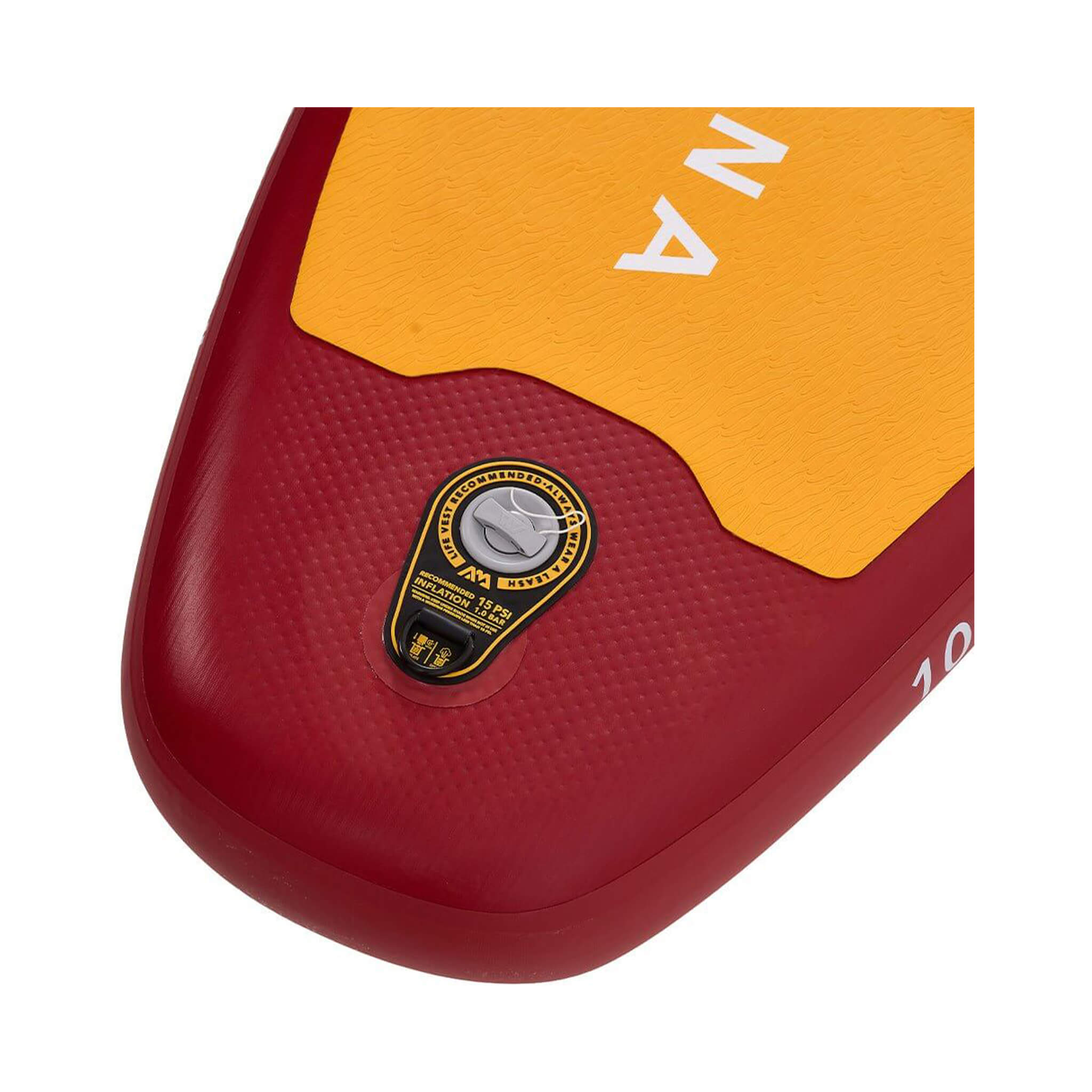 Aqua Marina Fusion 10FT Premium All-Around SUP W/ Durable PVC Rail Layers & Grooved EVA Footpad [BT-23FUP] (SAK37195)
