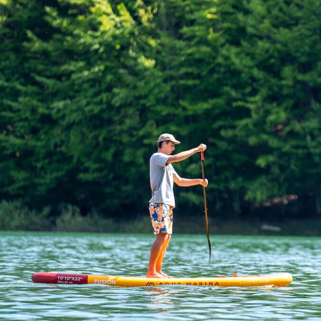 Aqua Marina Fusion 10FT Premium All-Around SUP W/ Durable PVC Rail Layers & Grooved EVA Footpad [BT-23FUP] (SAK37195)
