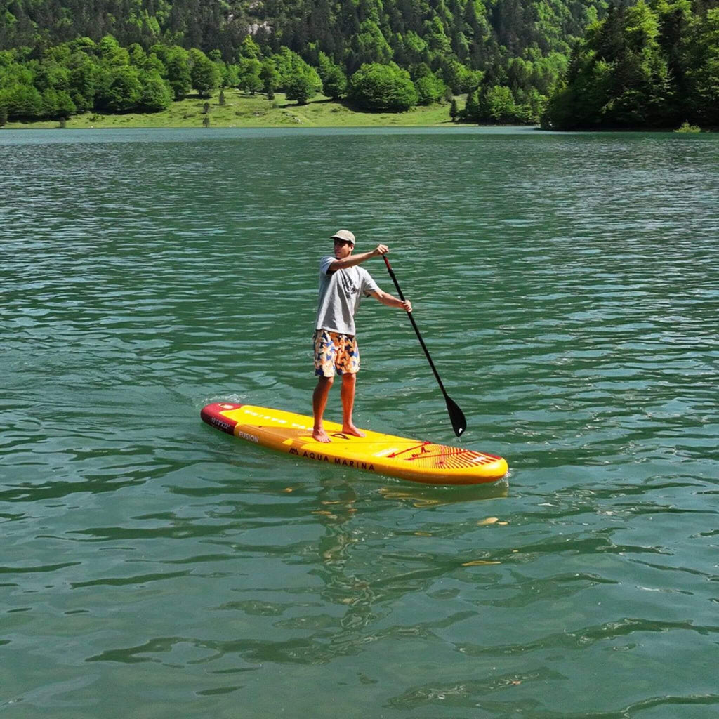 Aqua Marina Fusion 10FT Premium All-Around SUP W/ Durable PVC Rail Layers & Grooved EVA Footpad [BT-23FUP] (SAK37195)