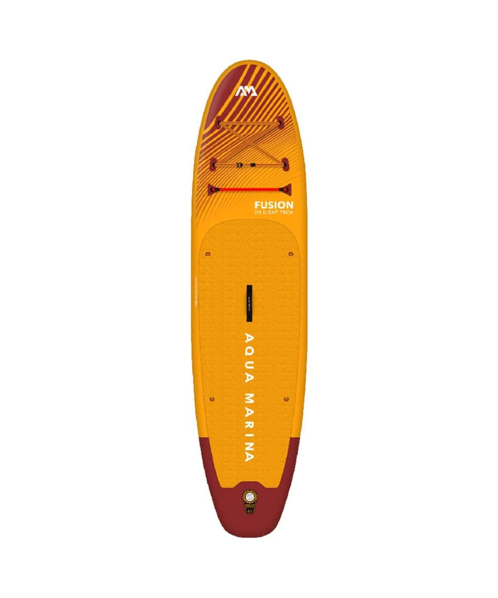 Aqua Marina Fusion 10FT Premium All-Around SUP W/ Durable PVC Rail Layers & Grooved EVA Footpad [BT-23FUP] (SAK37195)