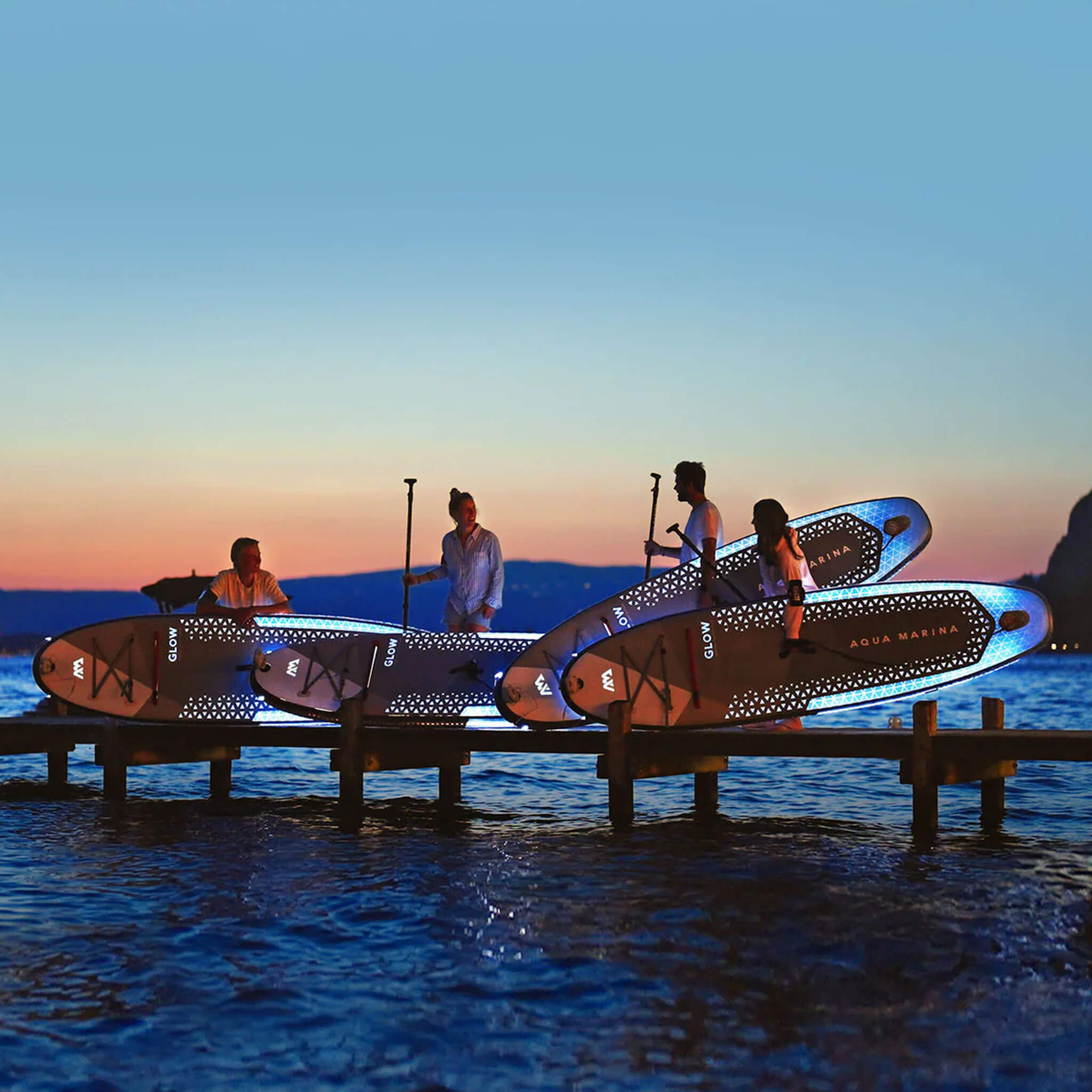 Aqua Marina Glow 10FT All-Around ISUP With Ambient Light System And Safety Leash [BT-24GL] (SAK48269)
