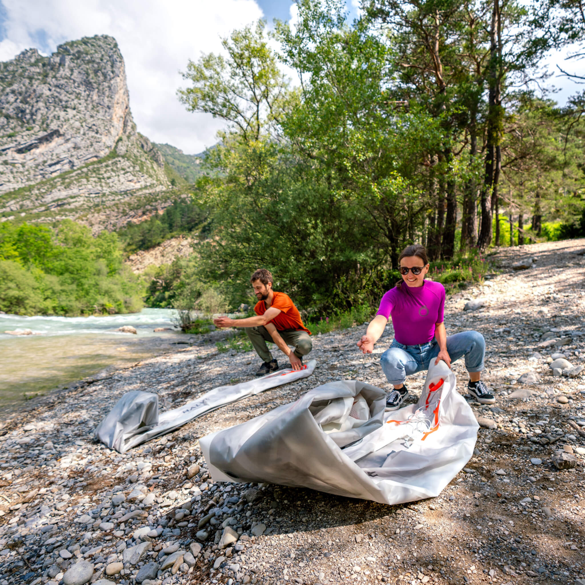 Aqua Marina Halve Ultra-Light Packayak™ 2-Person Kayak With DWF Deck [Paddle Excluded] [HA-398] (SAK41876)
