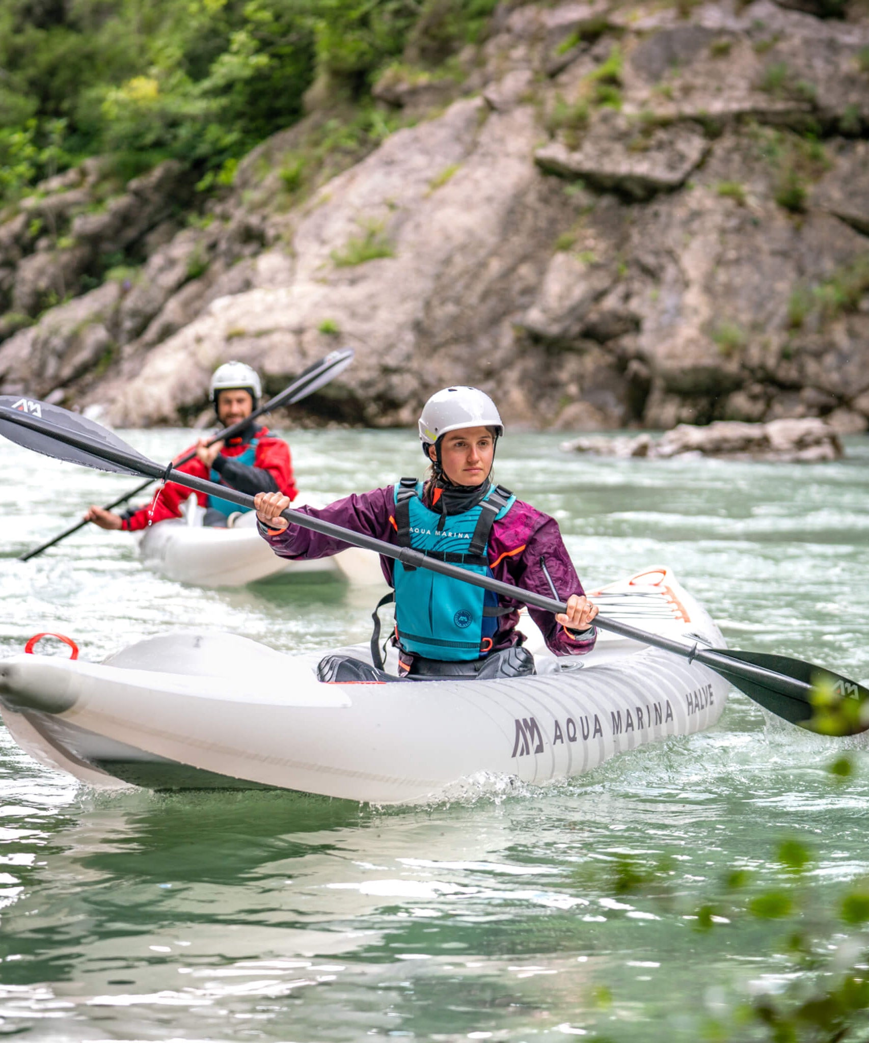 Aqua Marina Halve Ultra-Light Packayak™ 2-Person Kayak With DWF Deck [Paddle Excluded] [HA-398] (SAK41876)
