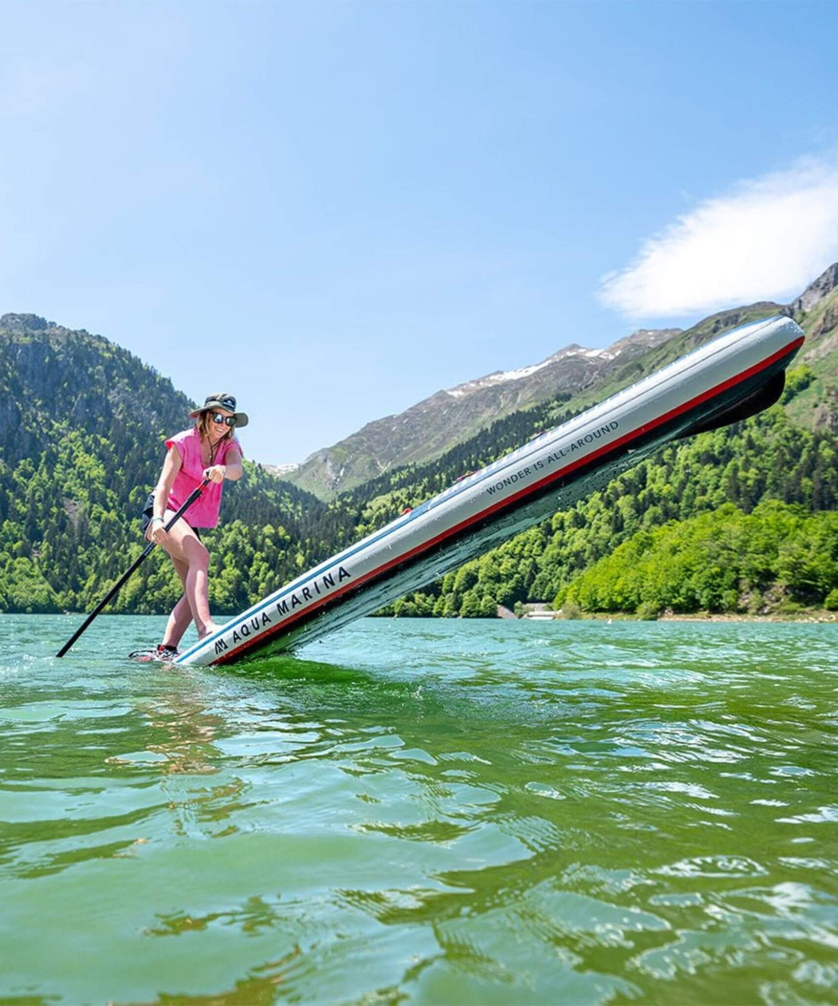 Aqua Marina Hyper 12FT Navy Touring SUP With Hydrodynamic Rail Edges & Adjustable Bungee [BT-23HY02] (SAK23285)