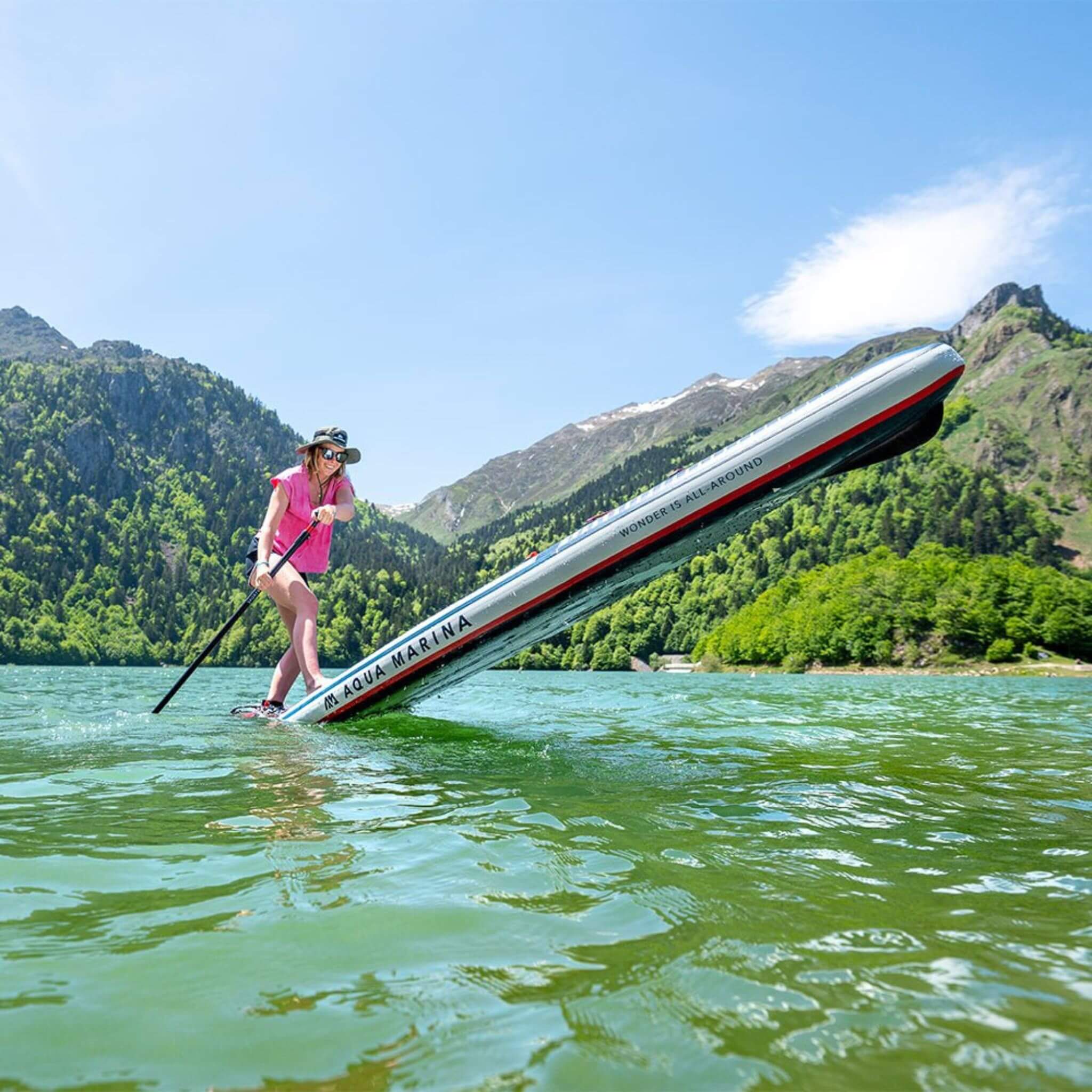 Aqua Marina Hyper 12FT Navy Touring SUP With Hydrodynamic Rail Edges & Adjustable Bungee [BT-23HY02] (SAK23285)