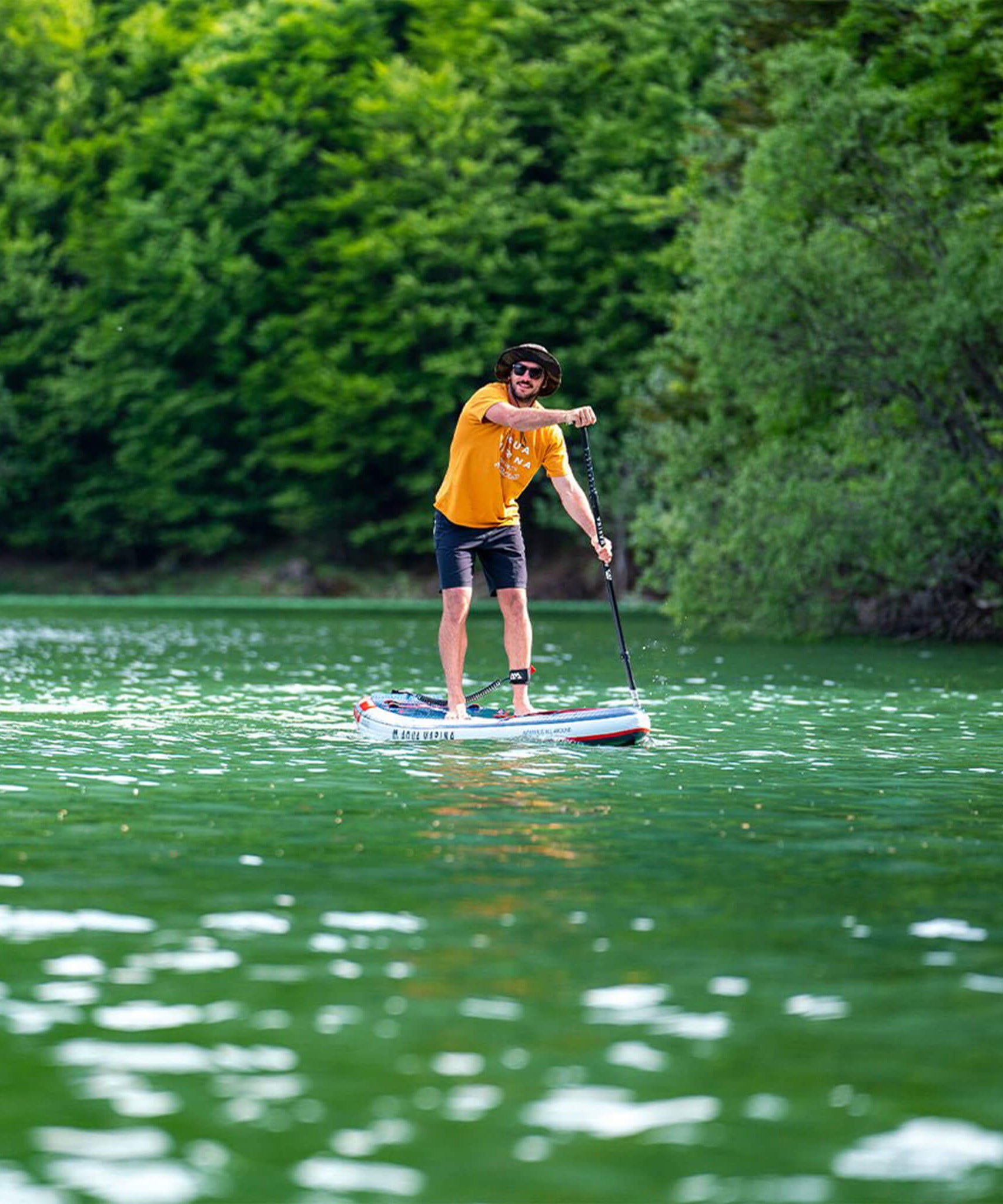 Aqua Marina Hyper 12FT Navy Touring SUP With Hydrodynamic Rail Edges & Adjustable Bungee [BT-23HY02] (SAK23285)