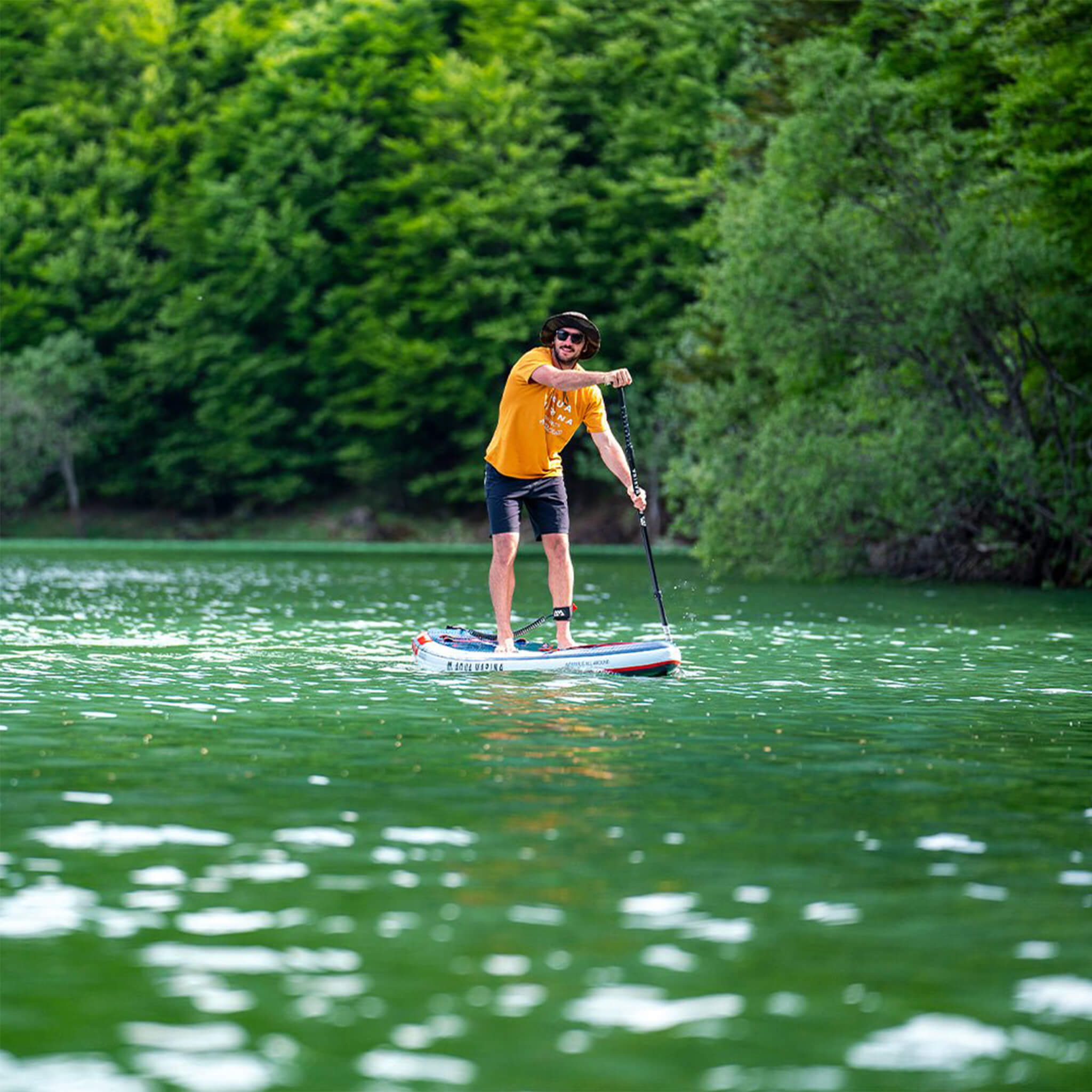 Aqua Marina Hyper 12FT Navy Touring SUP With Hydrodynamic Rail Edges & Adjustable Bungee [BT-23HY02] (SAK23285)