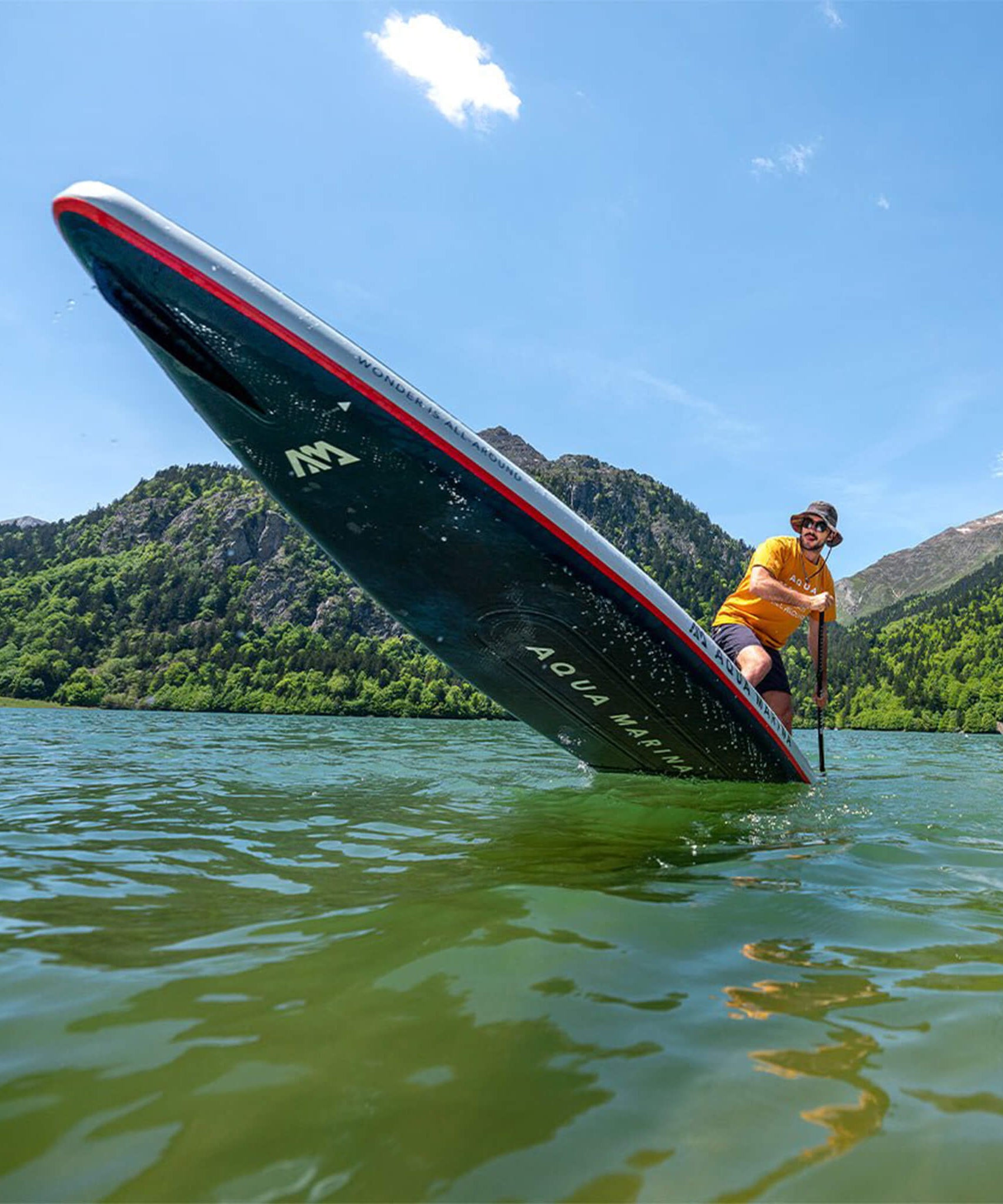 Aqua Marina Hyper 12FT Navy Touring SUP With Hydrodynamic Rail Edges & Adjustable Bungee [BT-23HY02] (SAK23285)