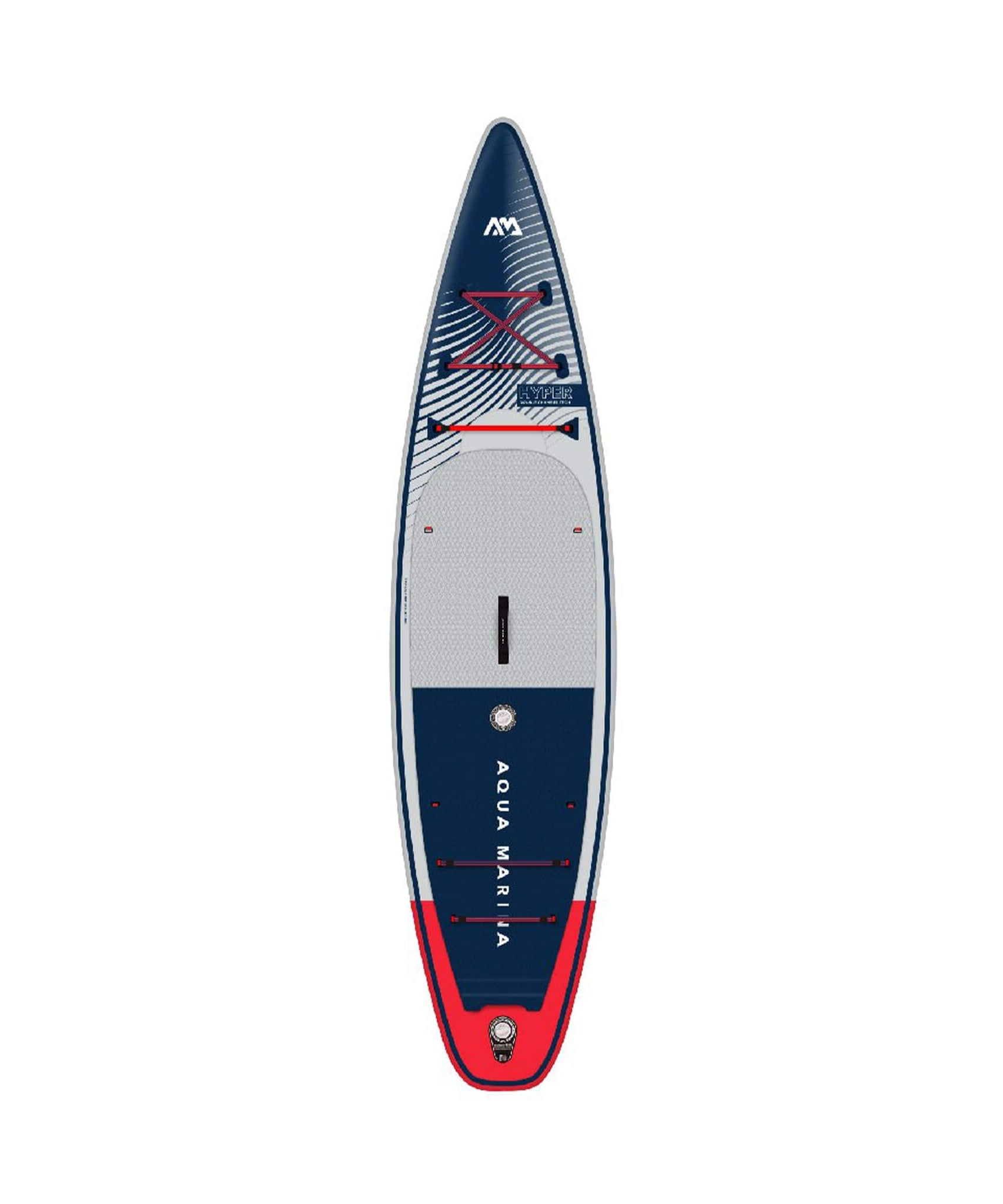 Aqua Marina Hyper 12FT Navy Touring SUP With Hydrodynamic Rail Edges & Adjustable Bungee [BT-23HY02] (SAK23285)