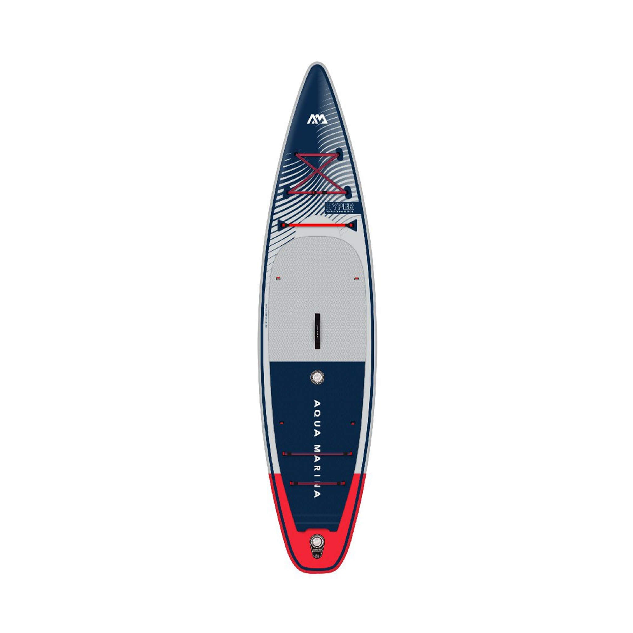 Aqua Marina Hyper 12FT Navy Touring SUP With Hydrodynamic Rail Edges & Adjustable Bungee [BT-23HY02] (SAK23285)
