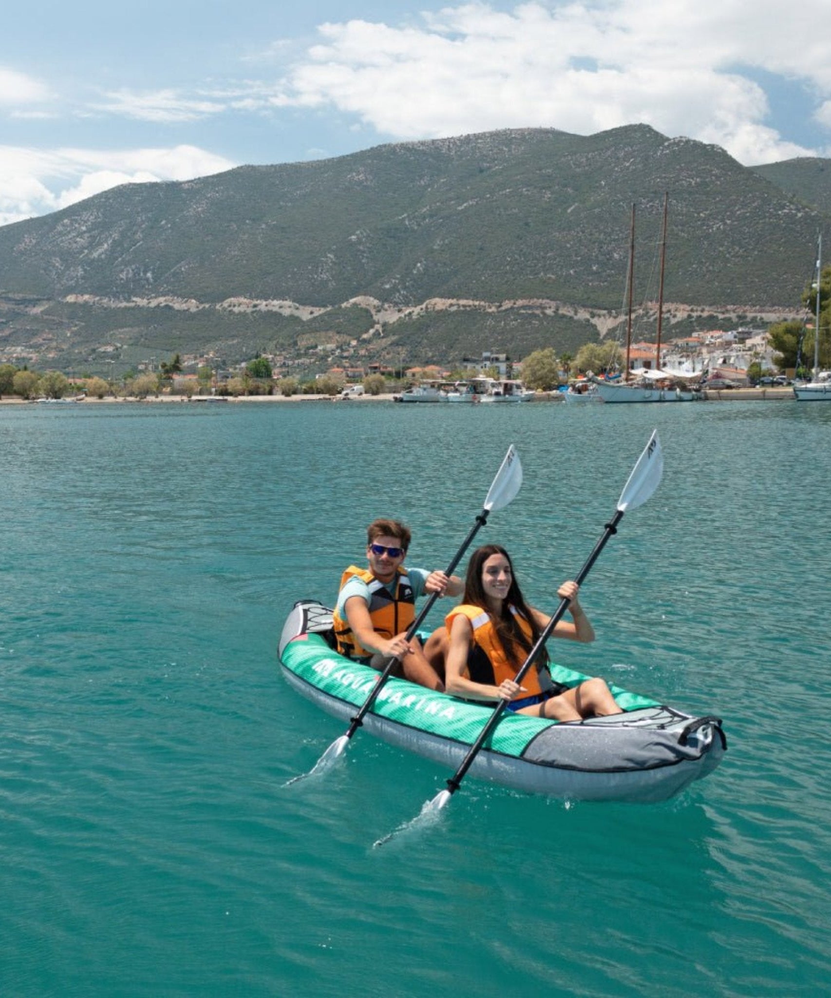 Aqua Marina Laxo 320 2-Person 10FT Recreational Kayak With High-Back Seat And Adjustable Cargo Bungee [LA-320] (SAK01396)