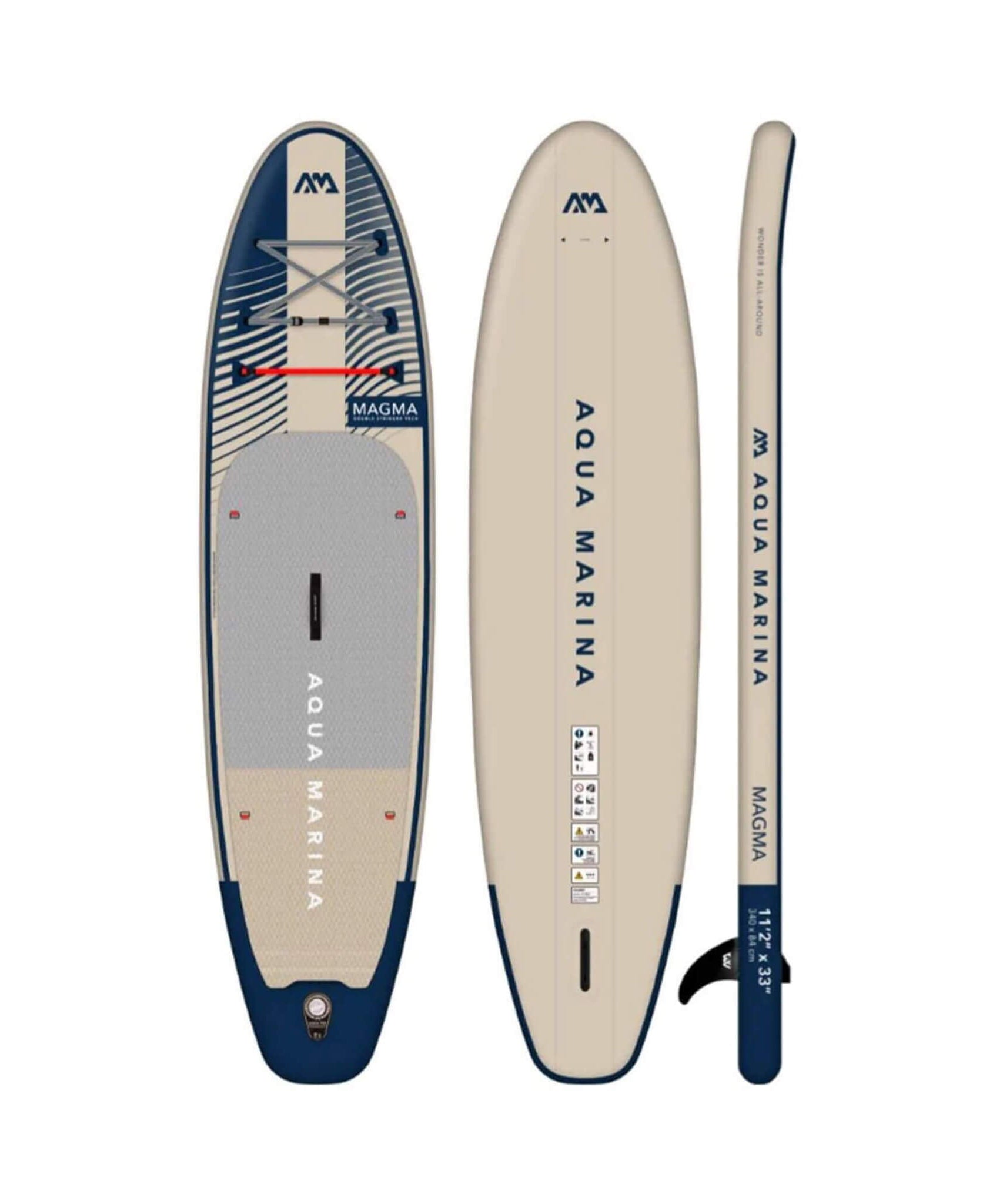 Aqua Marina Magma 11FT All-Around Inflatable SUP With Carbon Hybrid Paddle [BT-23MAP] (SAK35791)