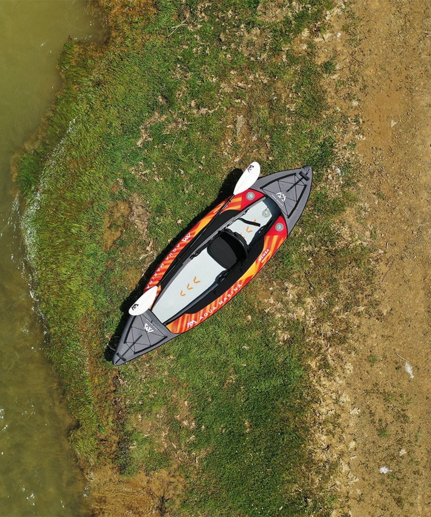 Aqua Marina Memba 330 10FT 1-Person Ultra Stiff Touring Kayak With Double Wall Fabric Floor [ME-330] (SAK56789)