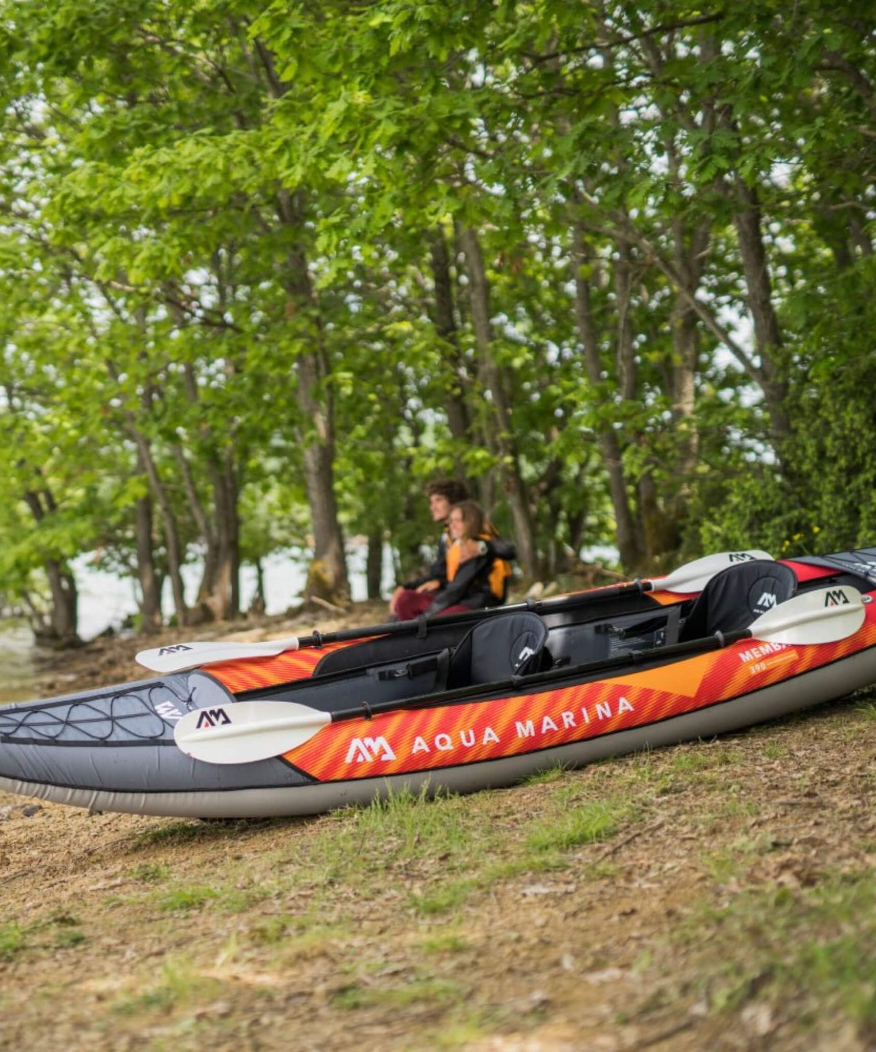 Aqua Marina Memba 390 Premium 12FT 2-Person Touring Kayak With DWF Deck And Paddles [ME-390] (SAK17282)
