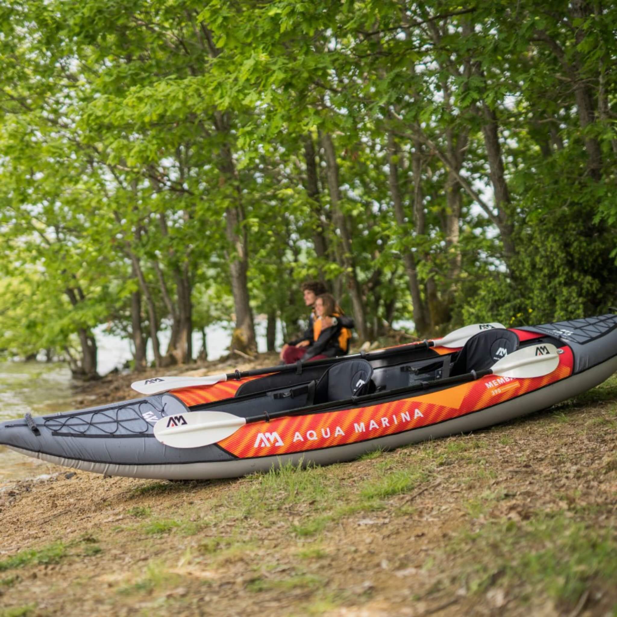 Aqua Marina Memba 390 Premium 12FT 2-Person Touring Kayak With DWF Deck And Paddles [ME-390] (SAK17282)