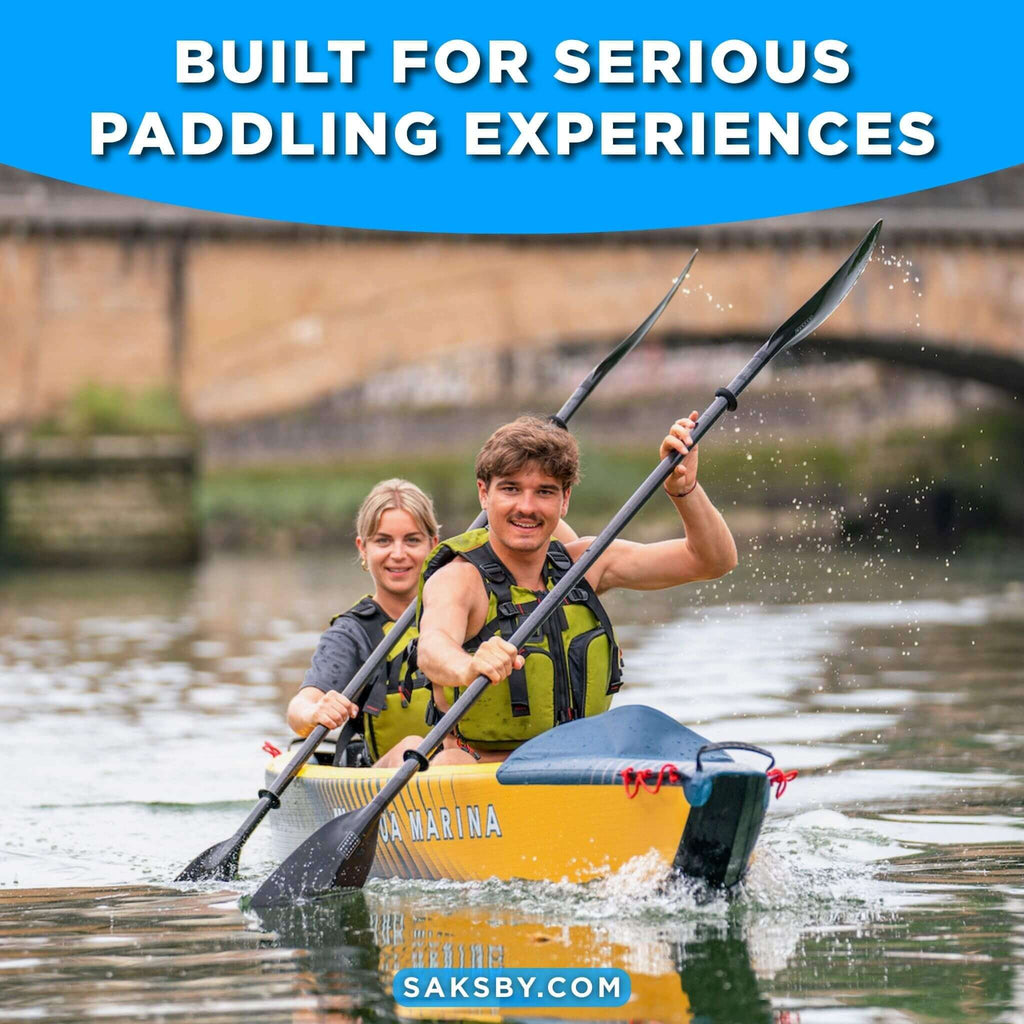 Aqua Marina Tomahawk AIR-K 440 14FT 2-Person High-Pressure Speed Inflatable Kayak [Paddle Excluded] [AIR-K440] (SAK31482)