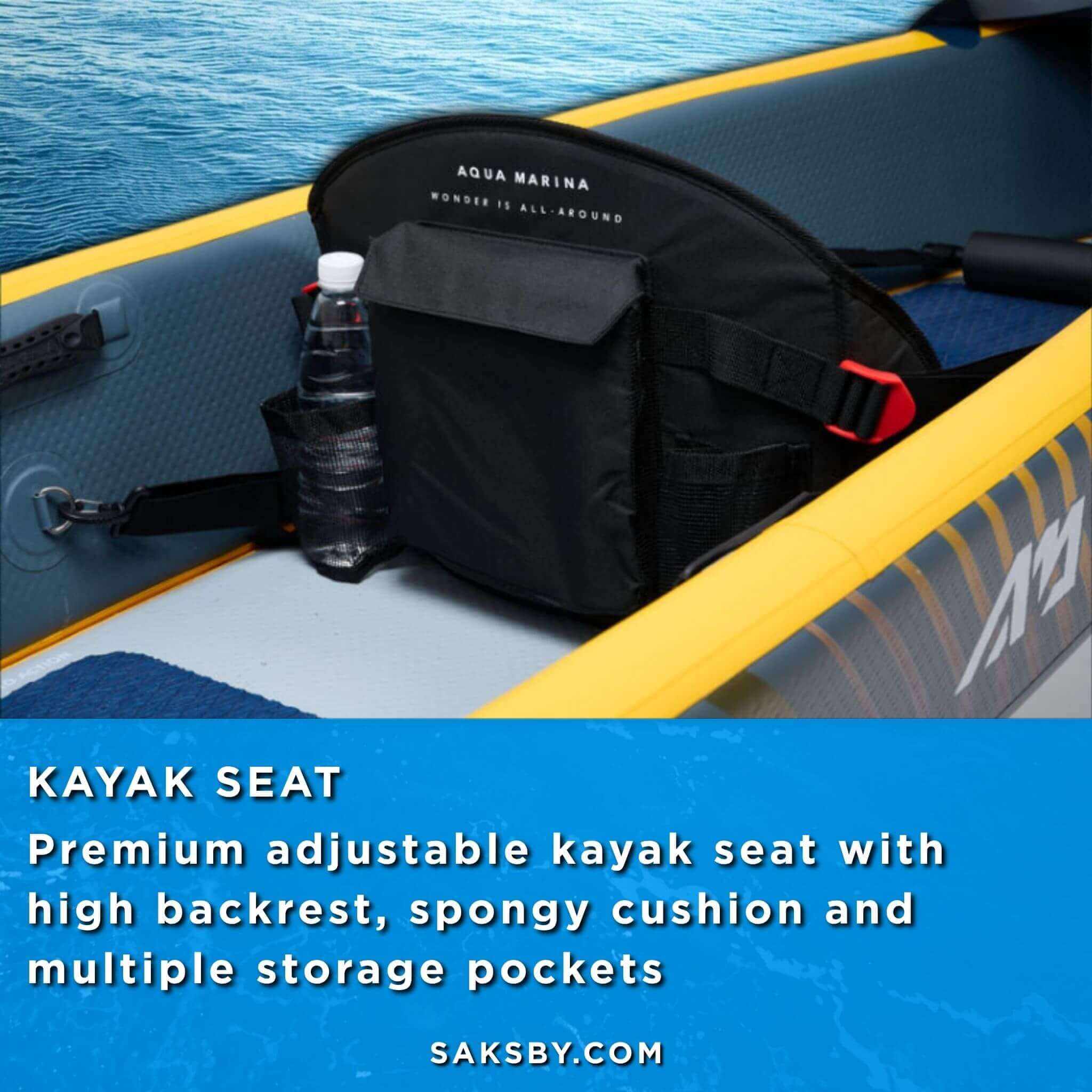Aqua Marina Tomahawk AIR-K 440 14FT 2-Person High-Pressure Speed Inflatable Kayak [Paddle Excluded] [AIR-K440] (SAK31482)