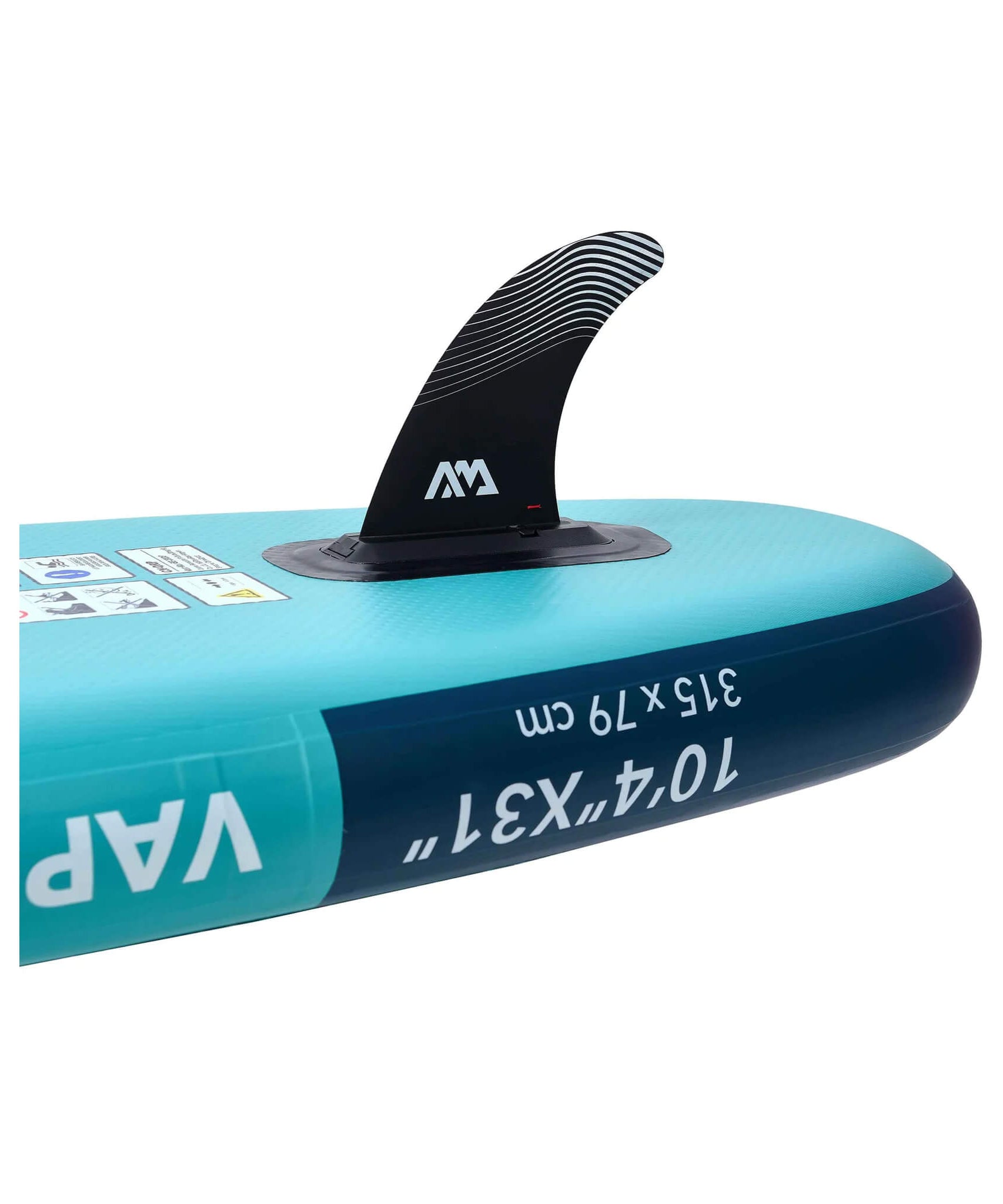 Aqua Marina Vapor 10FT All-Around SUP W/ Sand Ripple Grooved EVA Footpad [BT-23VAP] (SAK60532)