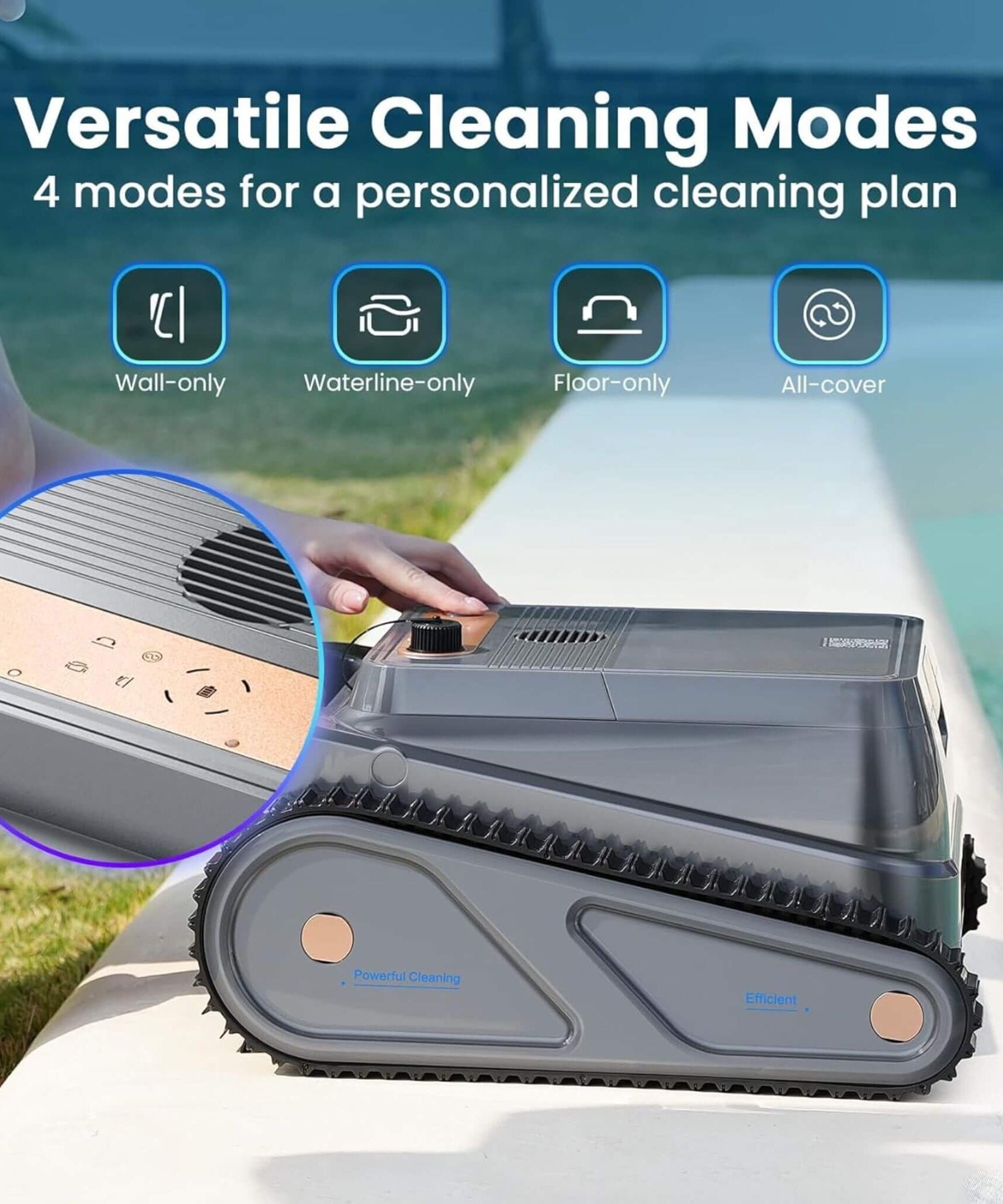 AquaBot Smart Robotic Pool Cleaner With Fast Charging (SAK73916)