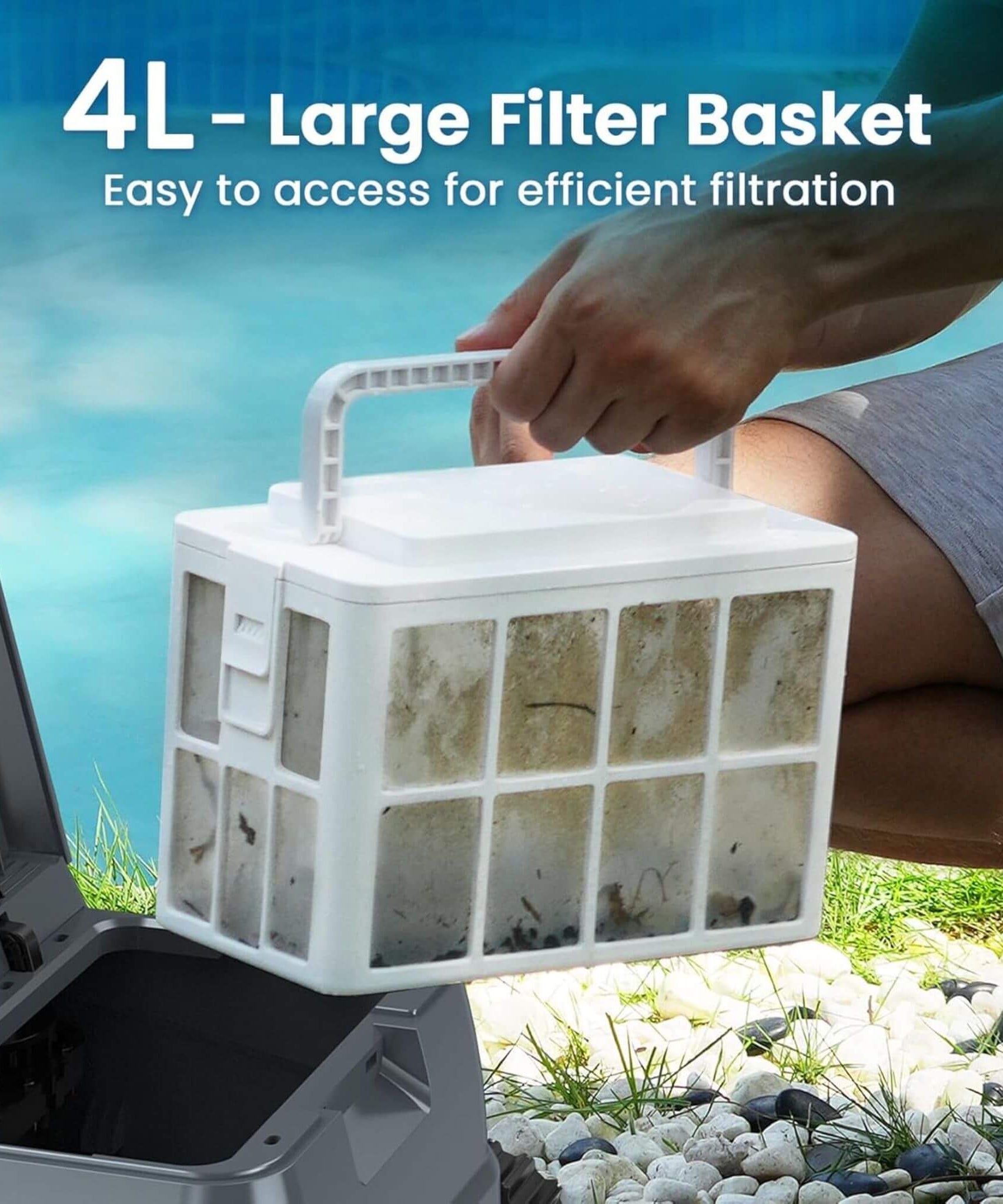 AquaBot Smart Robotic Pool Cleaner With Fast Charging (SAK73916)