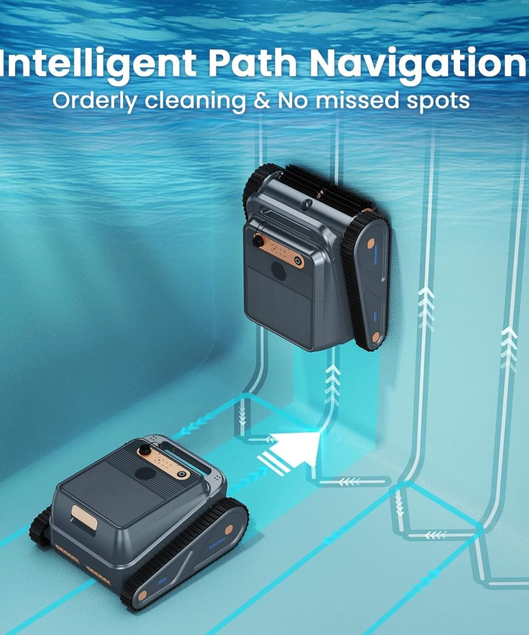 AquaBot Smart Robotic Pool Cleaner With Fast Charging (SAK73916)