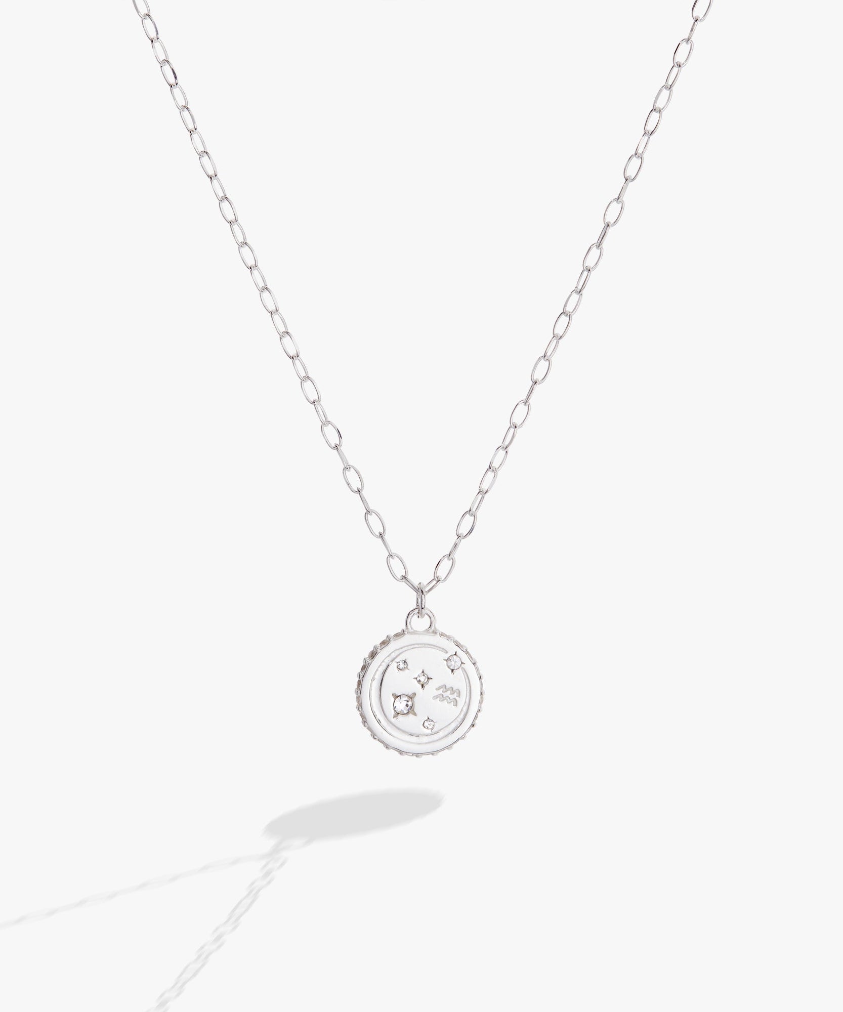 Aquarius Zodiac Precious Necklace