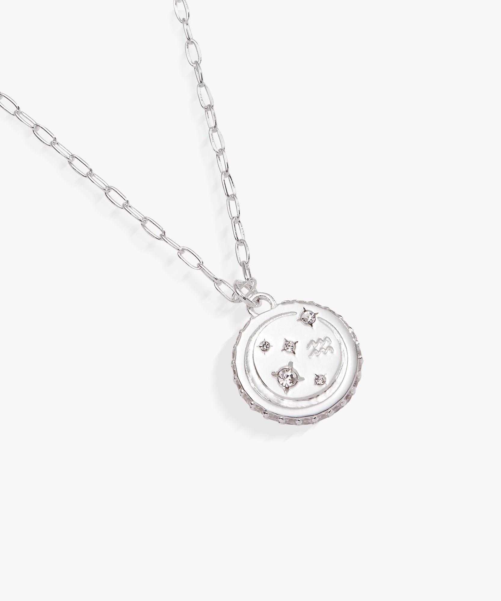 Aquarius Zodiac Precious Necklace