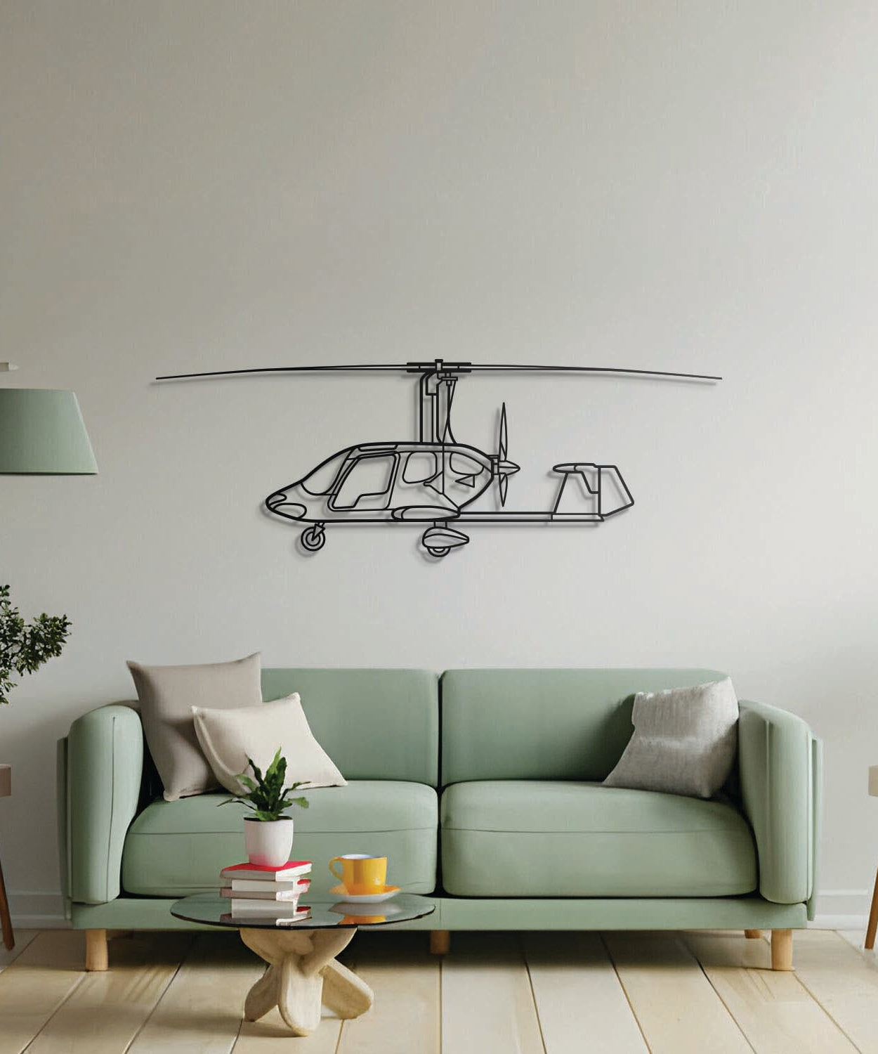 Argon GTL Metall Flugzeug Wandkunst - NCP0460