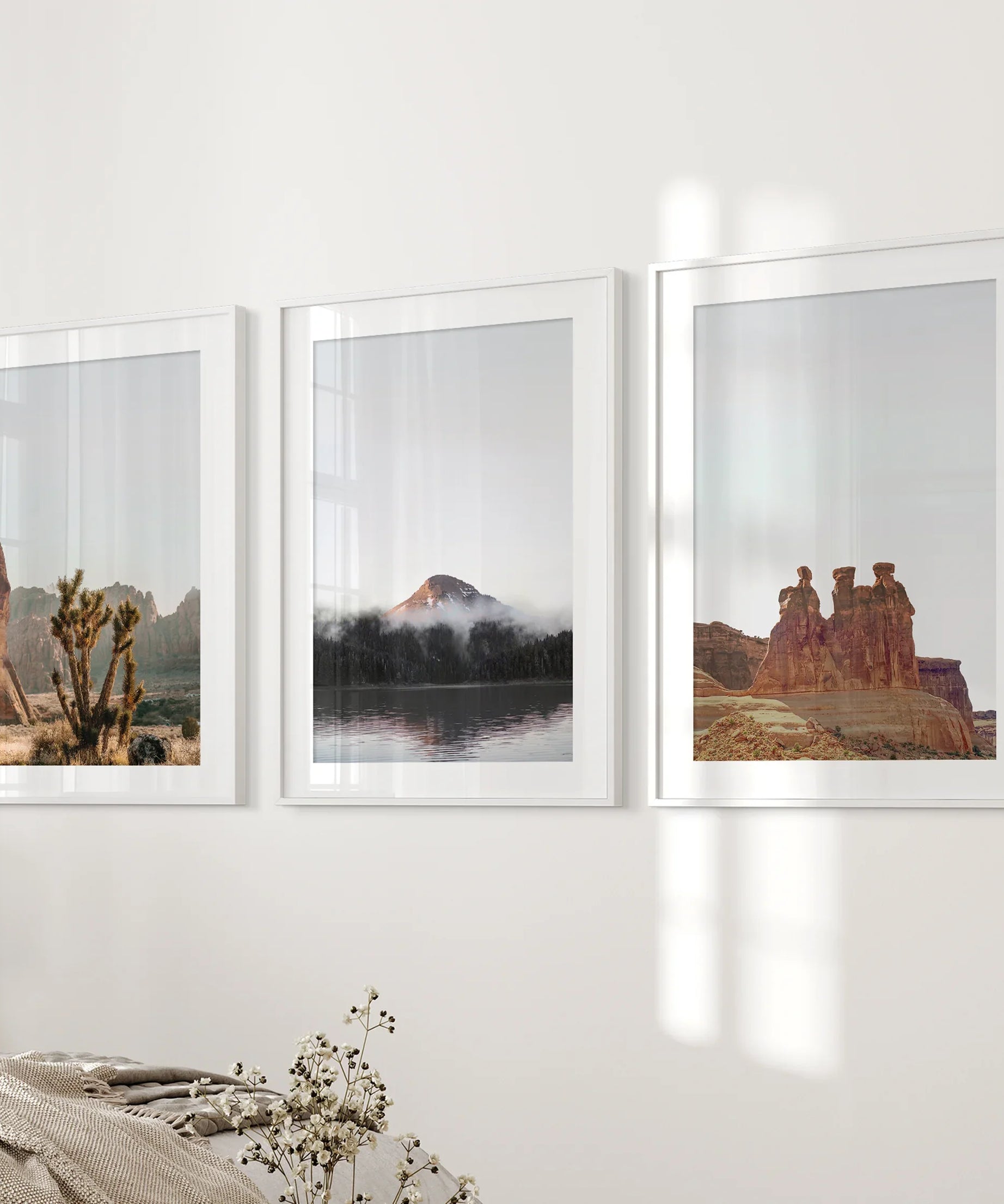 Southwest Desert Set of 3 Prints. Canyon Landscape, Red Rock
