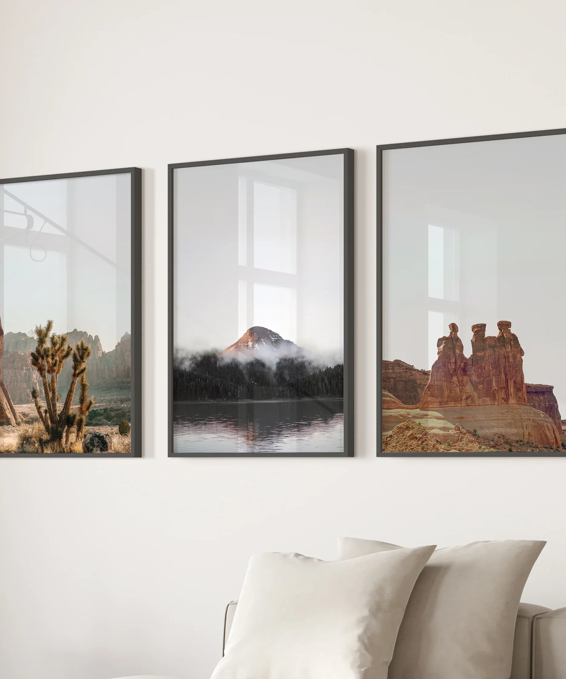Southwest Desert Set of 3 Prints. Canyon Landscape, Red Rock