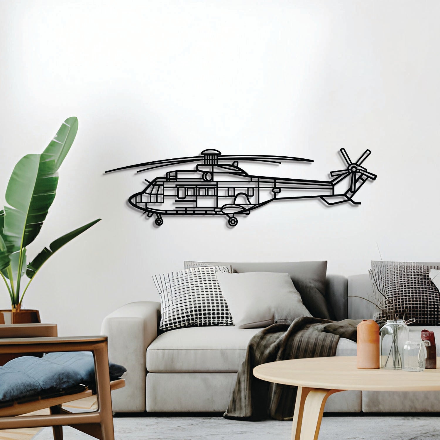AS 332UL Metall Flugzeug Wandkunst - NCP0516