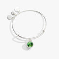 August Birthstone Charm Bangle, Peridot
