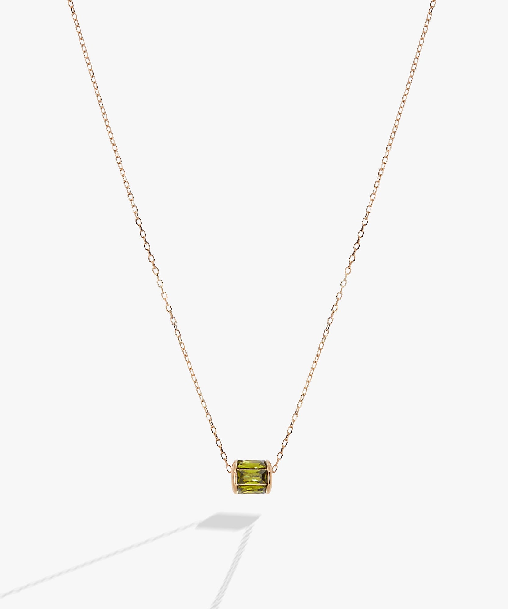 August Birthstone Precious Pendant Necklace