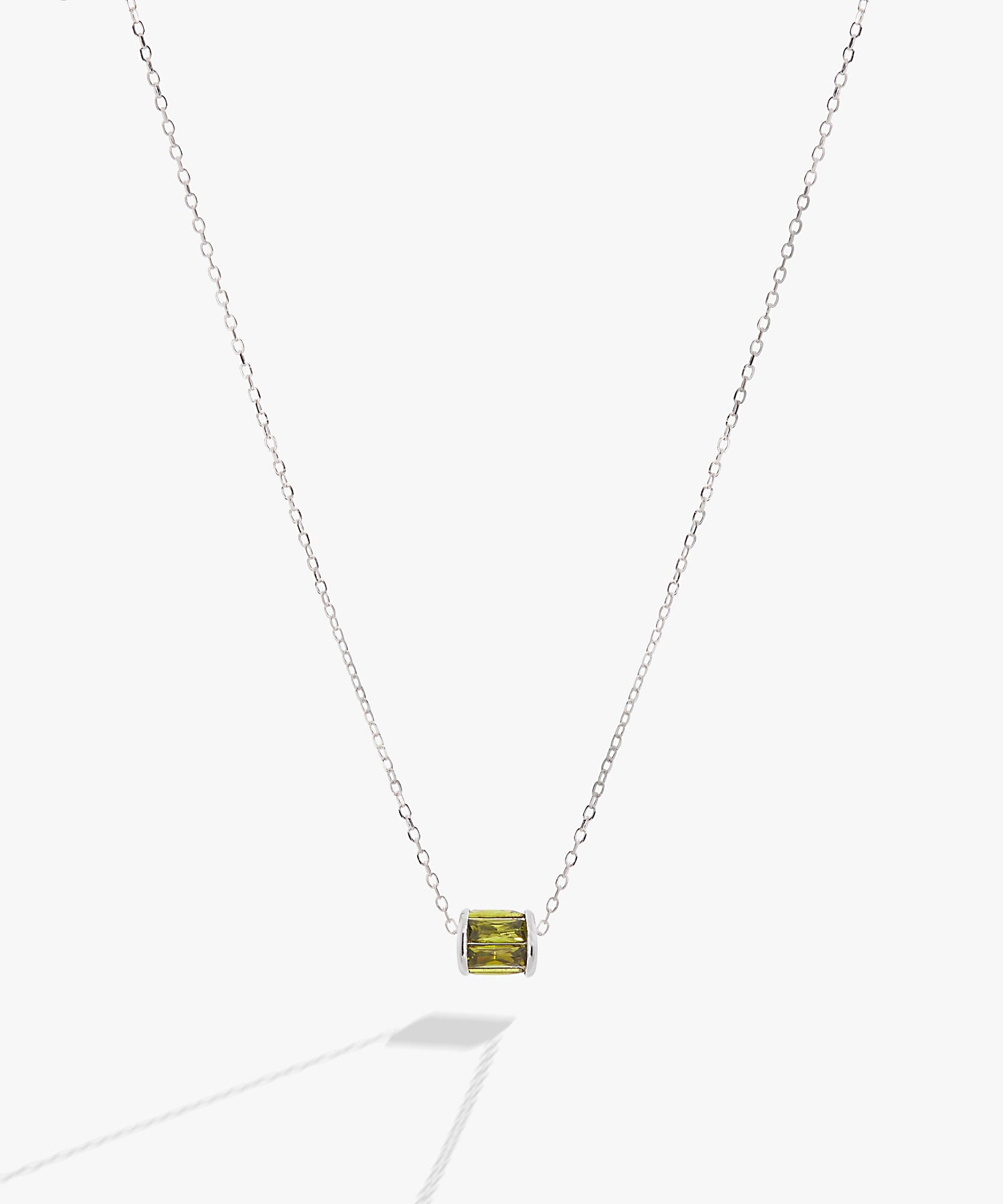 August Birthstone Precious Pendant Necklace