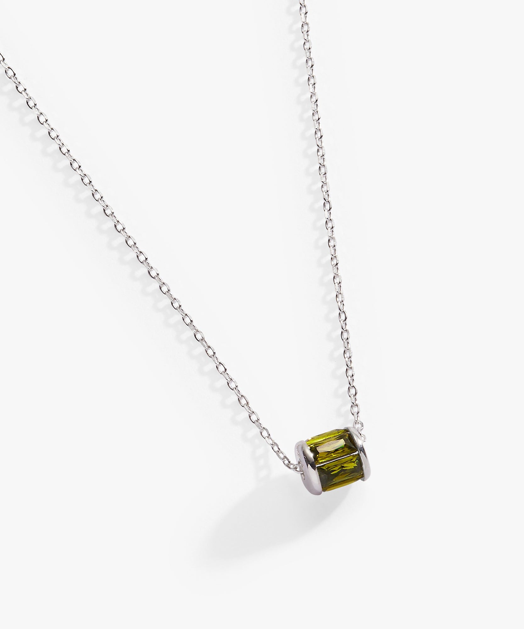 August Birthstone Precious Pendant Necklace