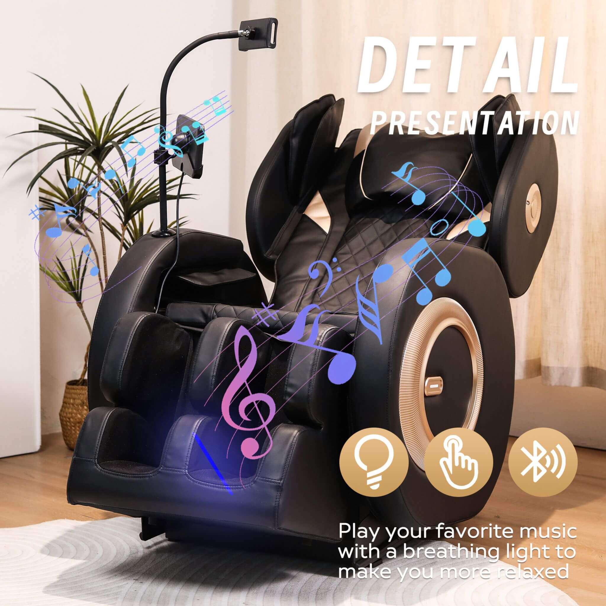 Airvana Tranquil Automatic Zero-Gravity Massage Recliner Chair With Full Body Air Pressure (SAK76018)