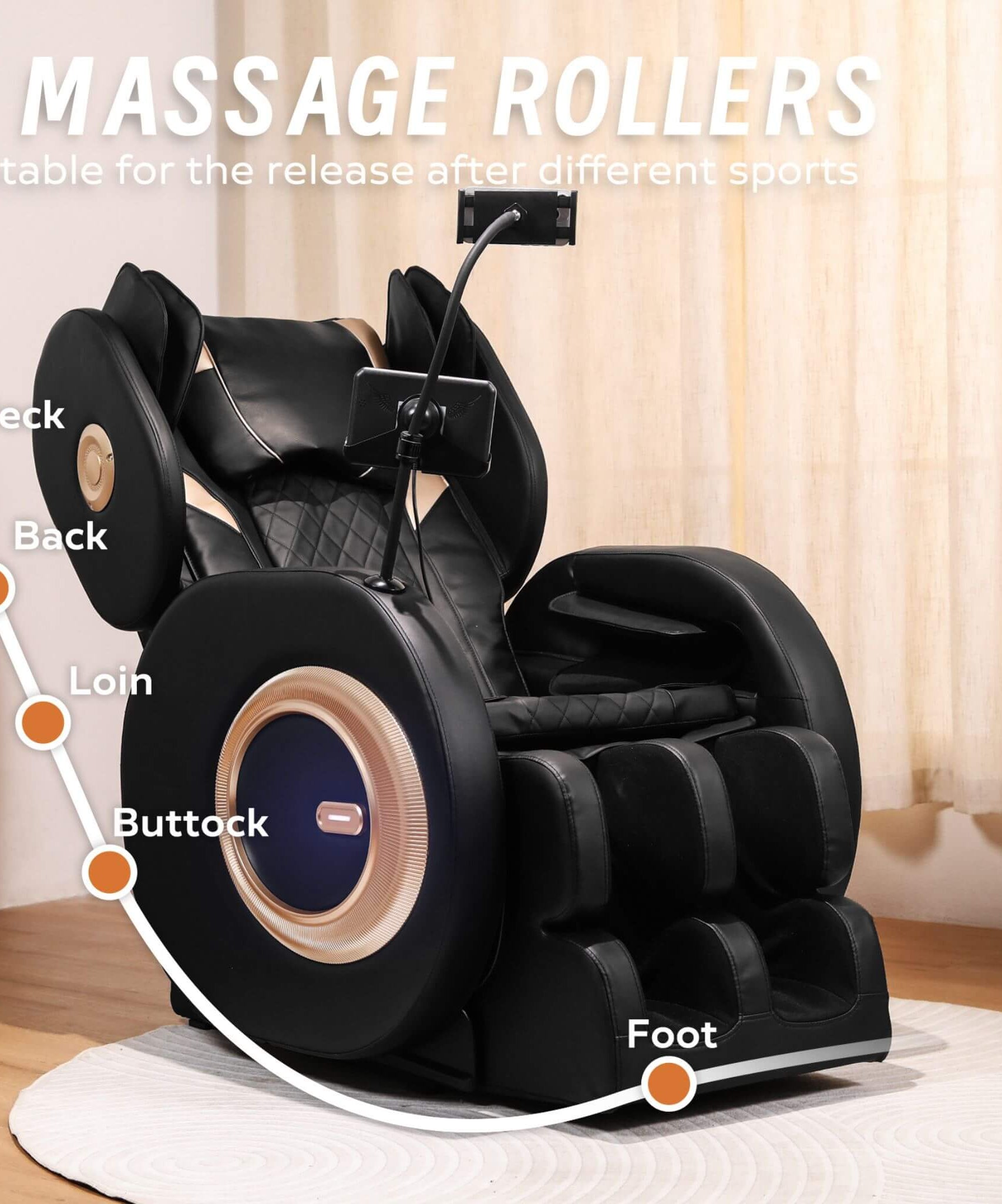 Airvana Tranquil Automatic Zero-Gravity Massage Recliner Chair With Full Body Air Pressure (SAK76018)