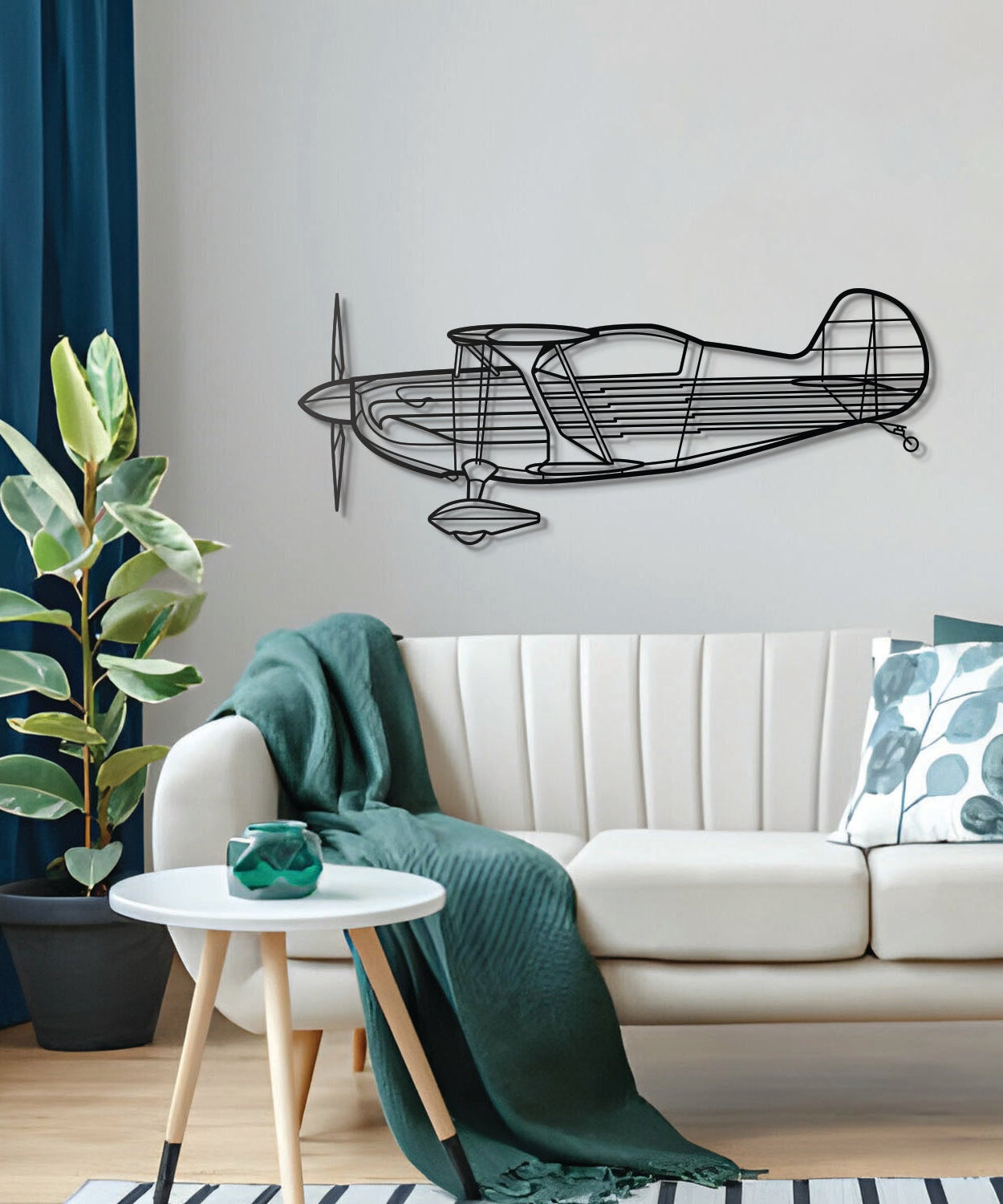 Adler II Metall Flugzeug Wandkunst - NCP0174