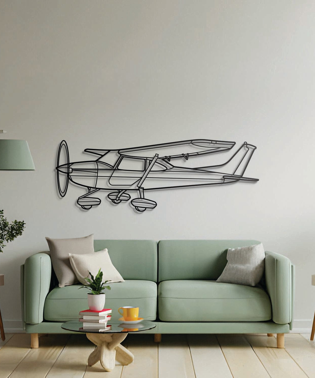 Skylane UL Winkel Metall Flugzeug Wandkunst - NCP0493
