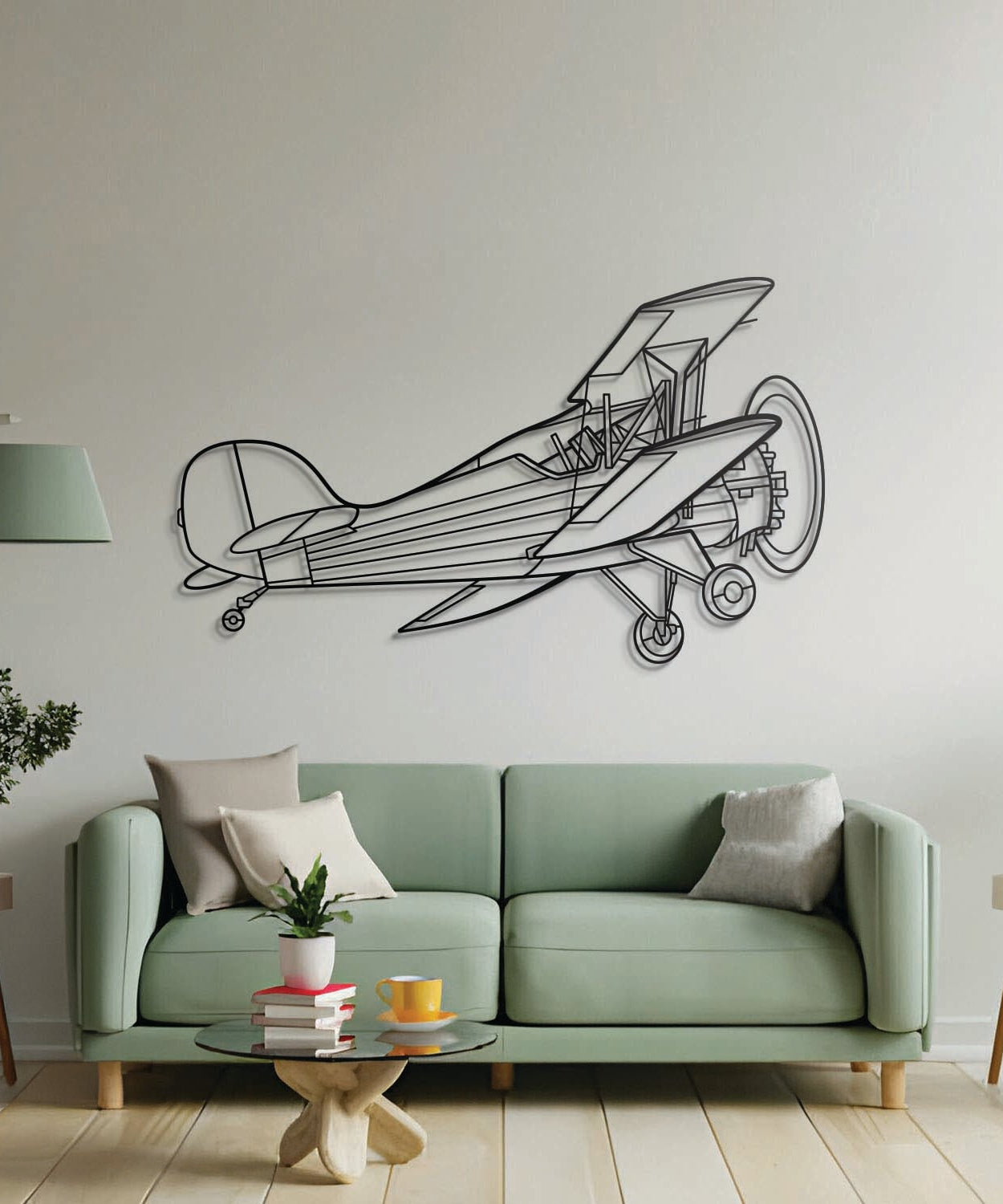 Renegade Spirit R7 Winkel-Metall-Flugzeug-Wandkunst - NCP0490