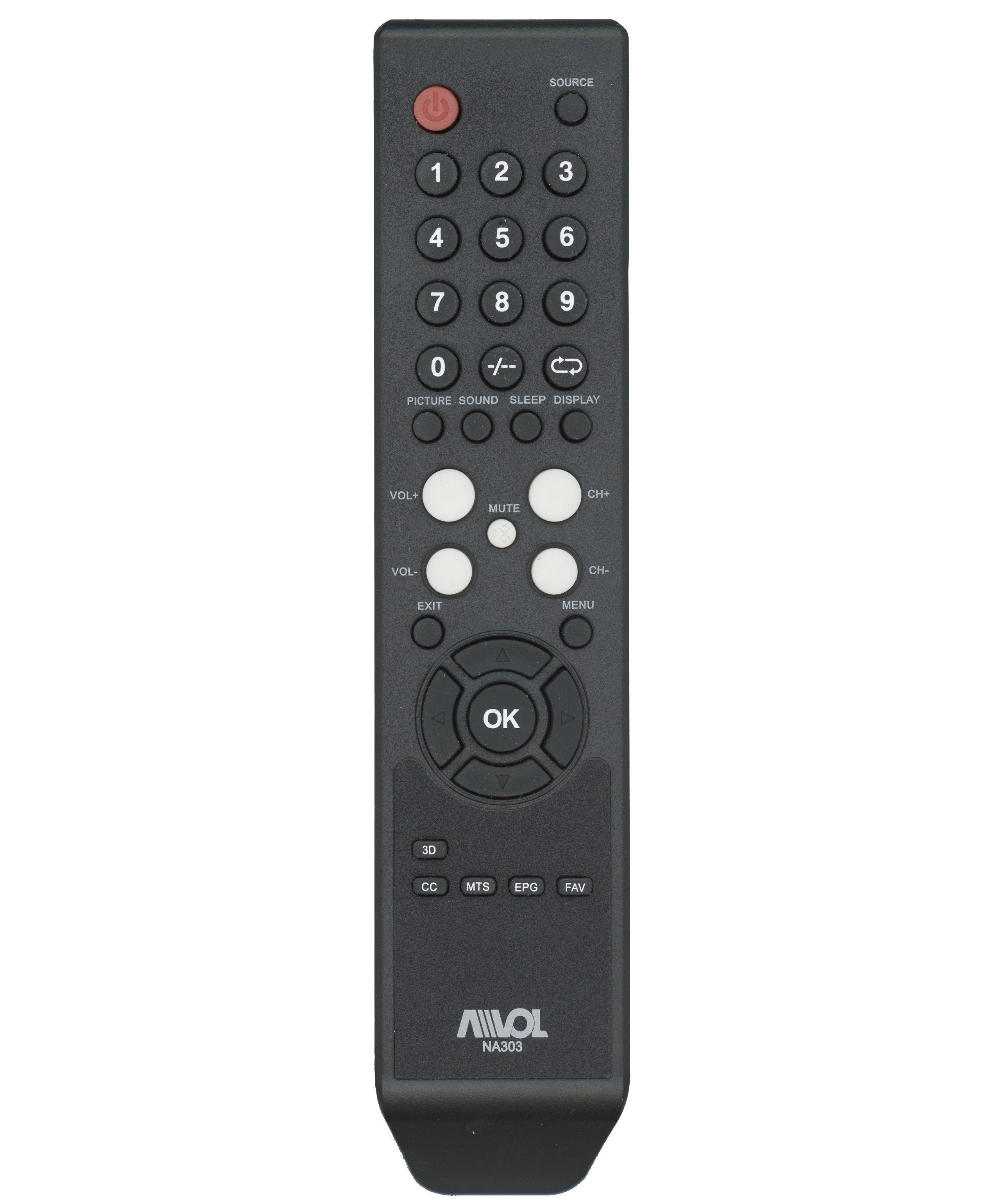 Avol NA303 TV Remote Control