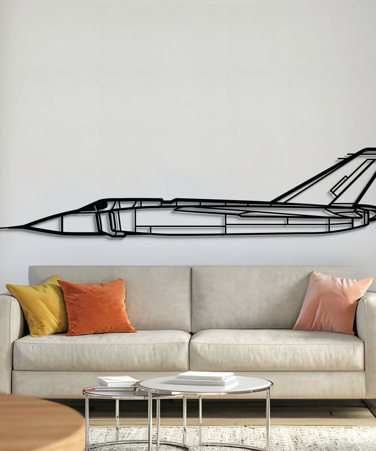 CF-105 Arrow Wandkunst aus Metall – NCP0317