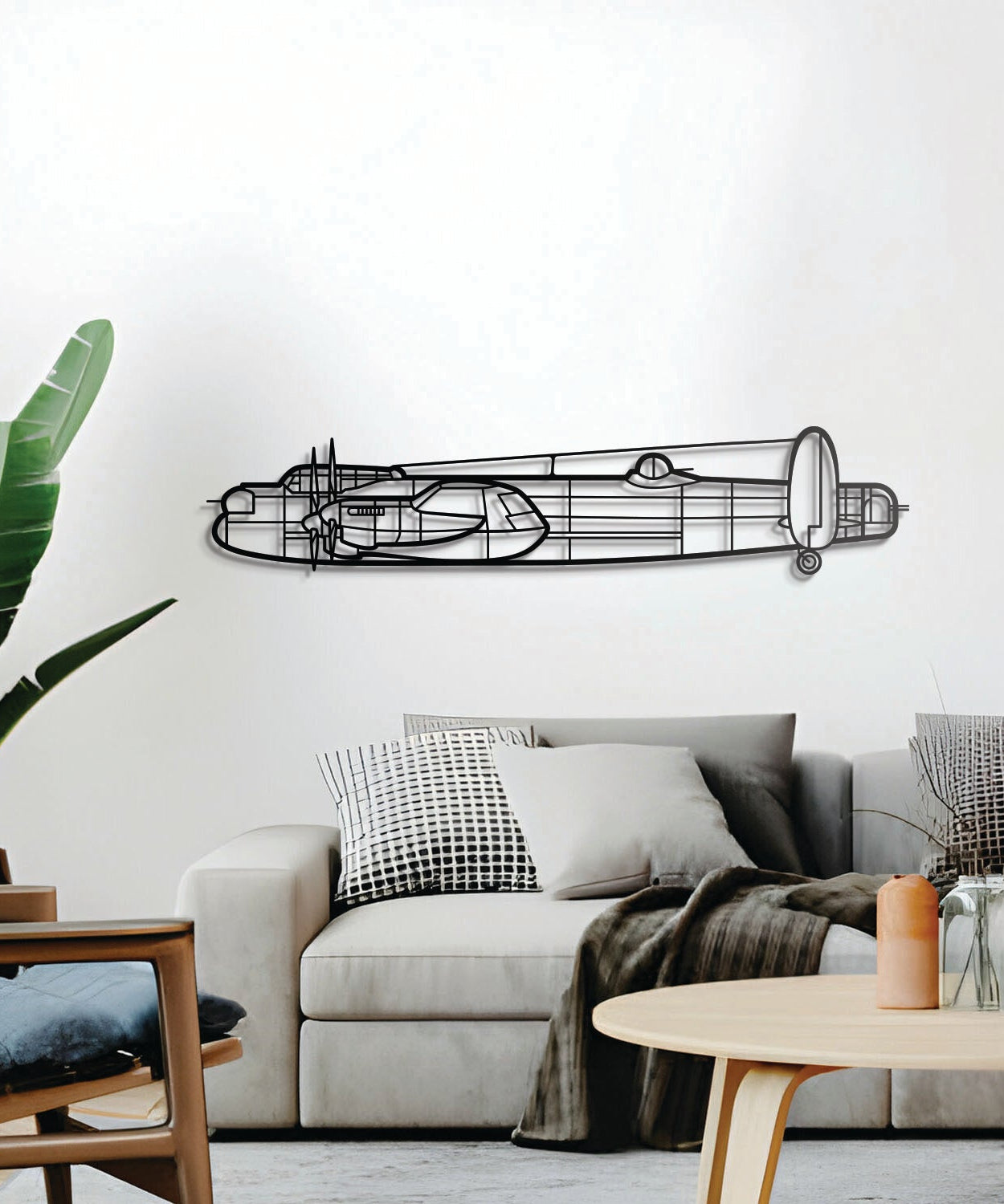 Avro Lancaster Metallflugzeug Wandkunst - NCP0162