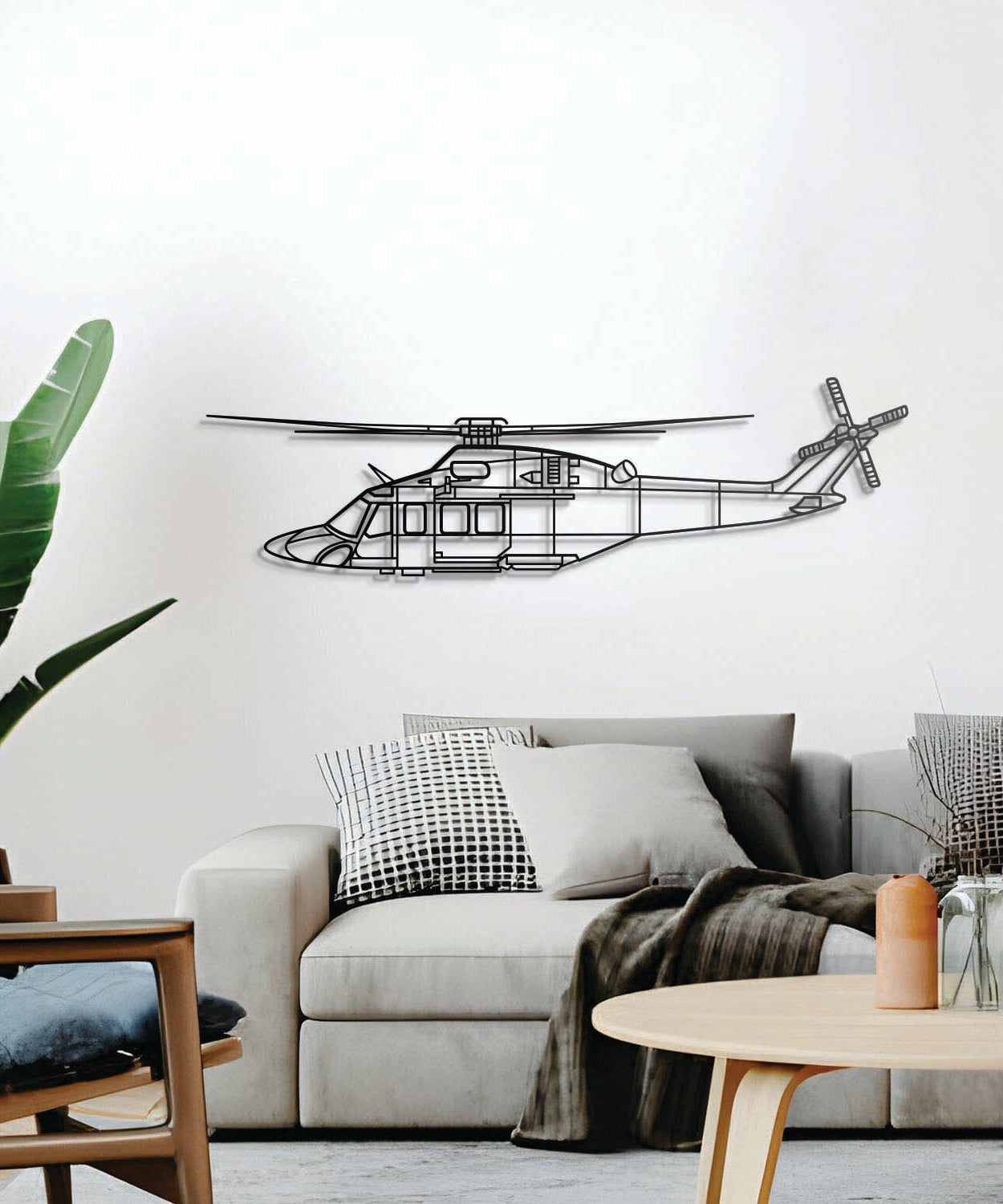 AW139 Metallflugzeug Wandkunst - NCP0463