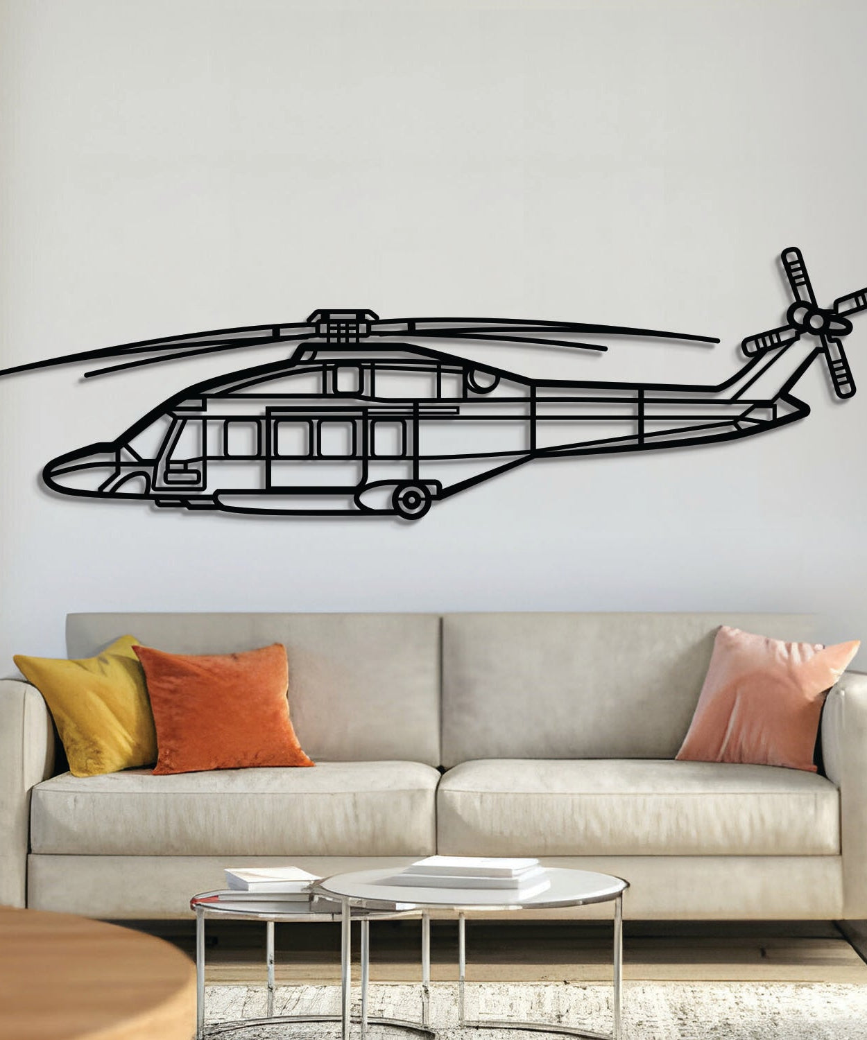 AW189 Metallflugzeug Wandkunst - NCP0520